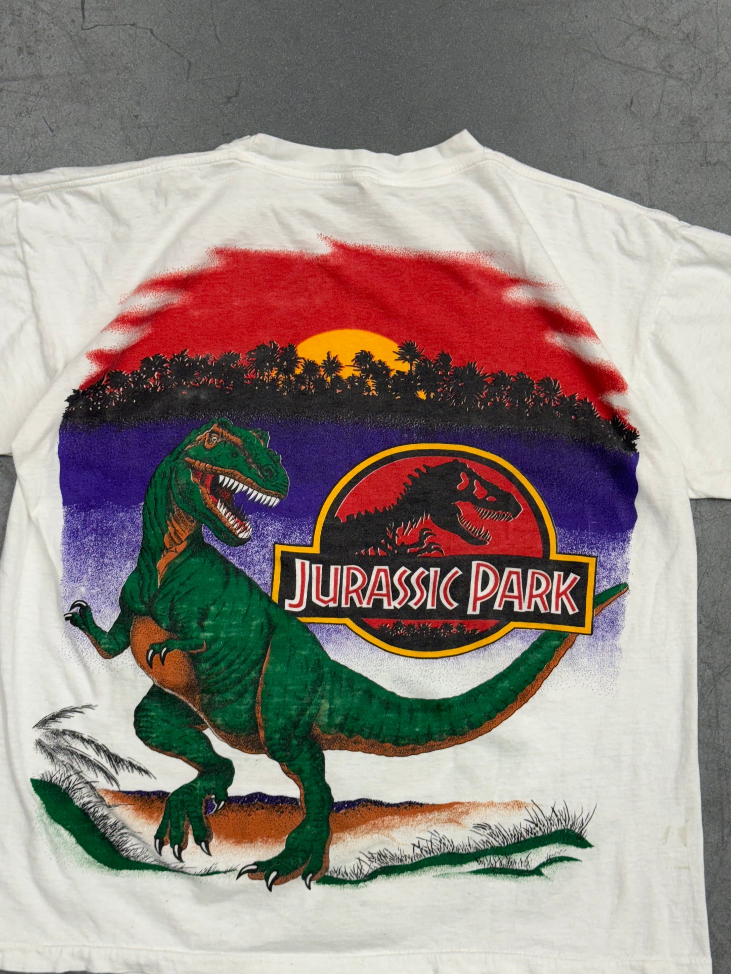 90S JURASSIC PARK T-REX JUMBO PRINT TEE (T WORLD TAG)