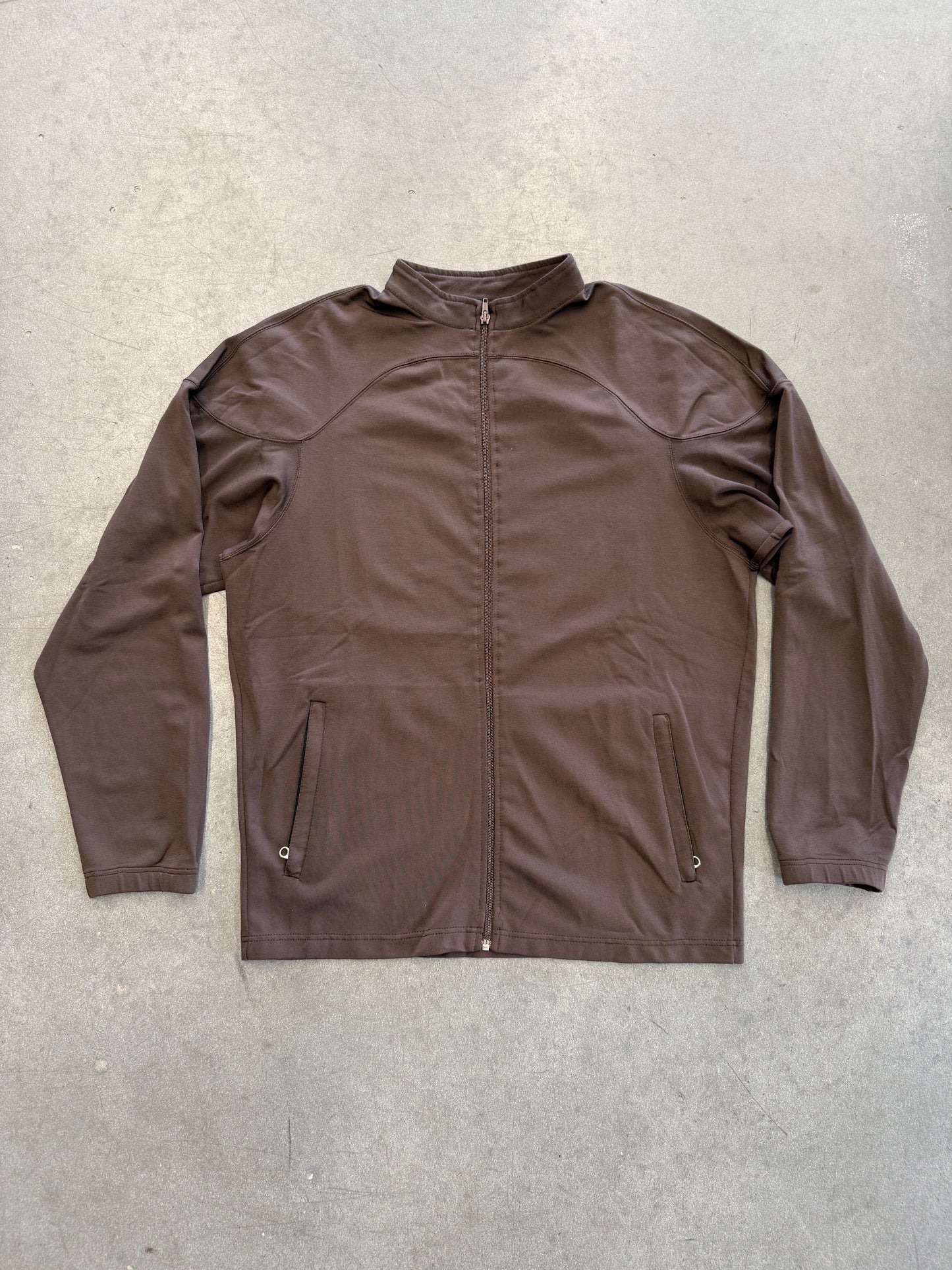 90S SUPREME ZIP UP JACKET BROWN