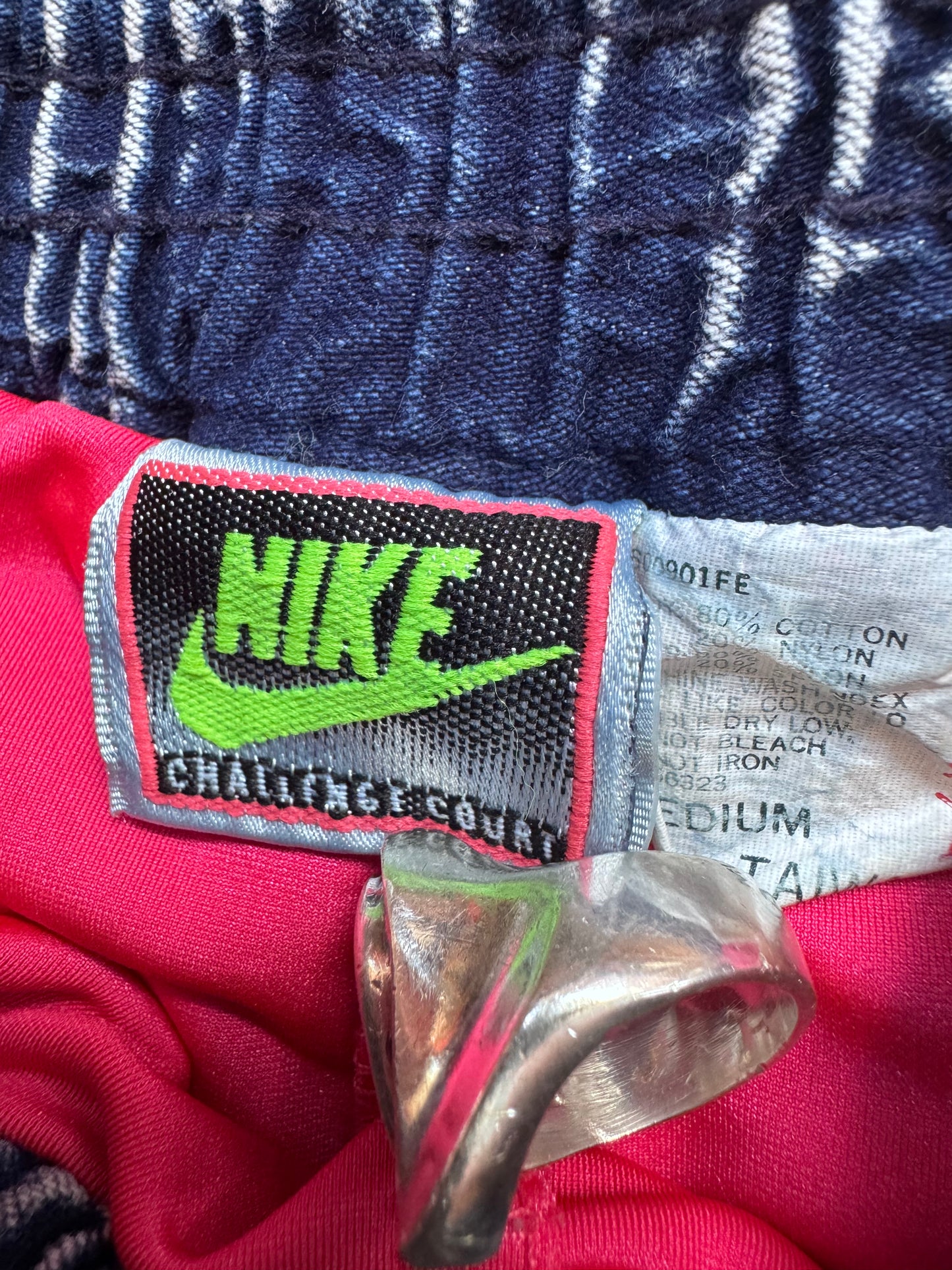 1990 NIKE AIR TECH CHALLENGE COURT DENIM TENNIS SHORTS ANDRE AGASSI