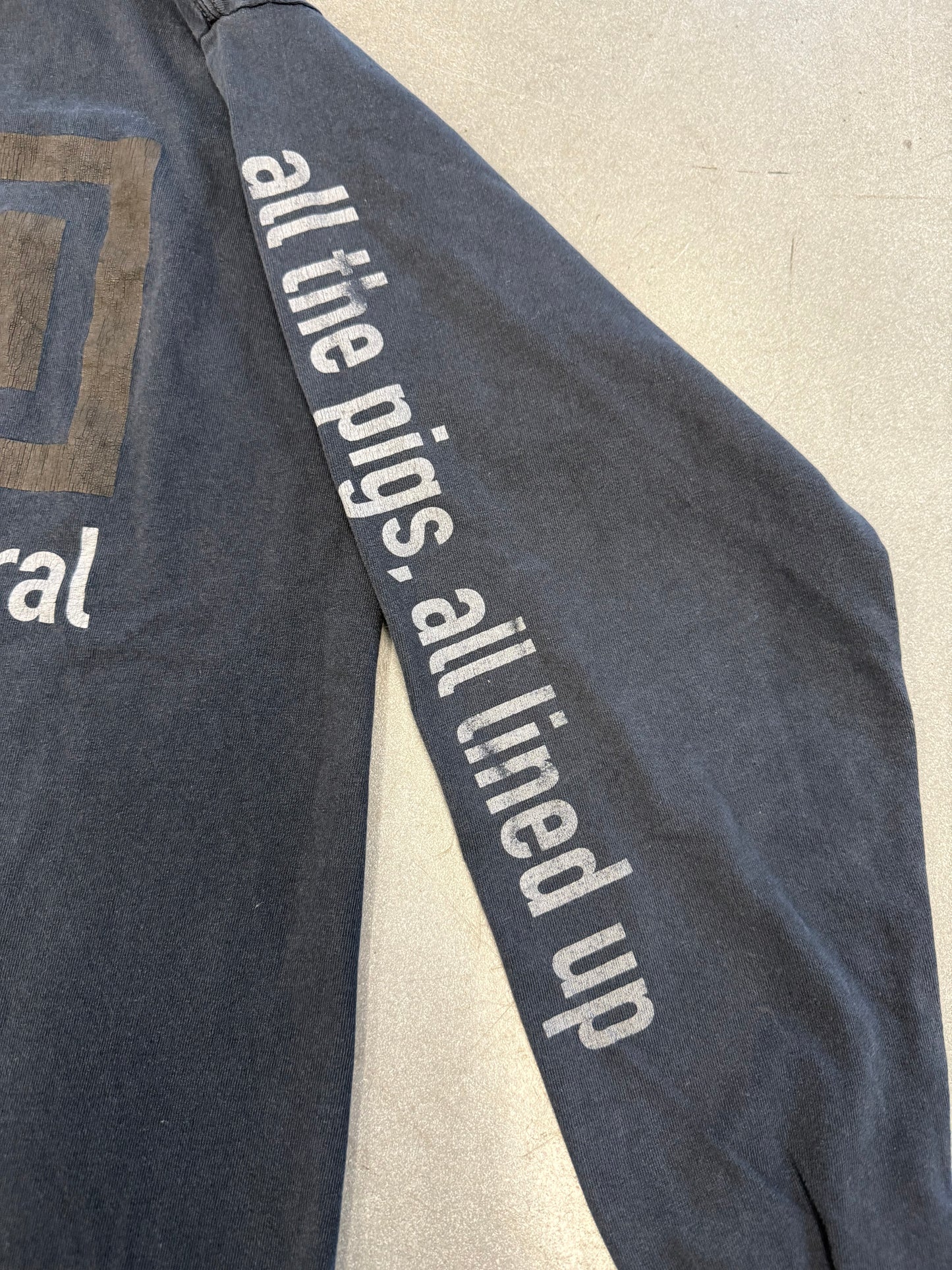 1994 NINE INCH NAILS THE DOWNWARD SPIRAL SELF DESTRUCT HALO EIGHT LONG SLEEVE TEE (PULLED TAG)