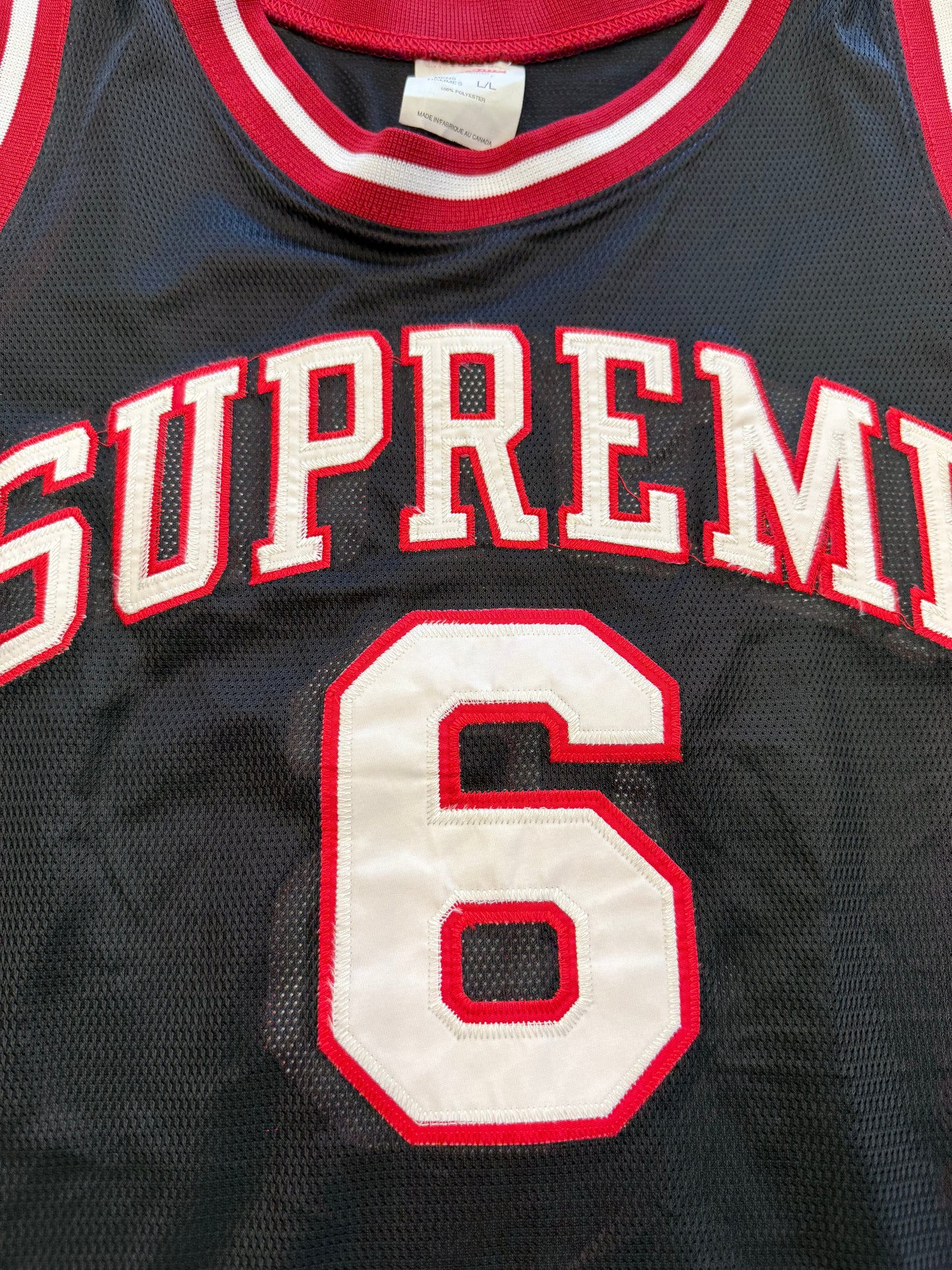 VINTAGE SUPREME "6" AWAY BASKETBALL JERSEY