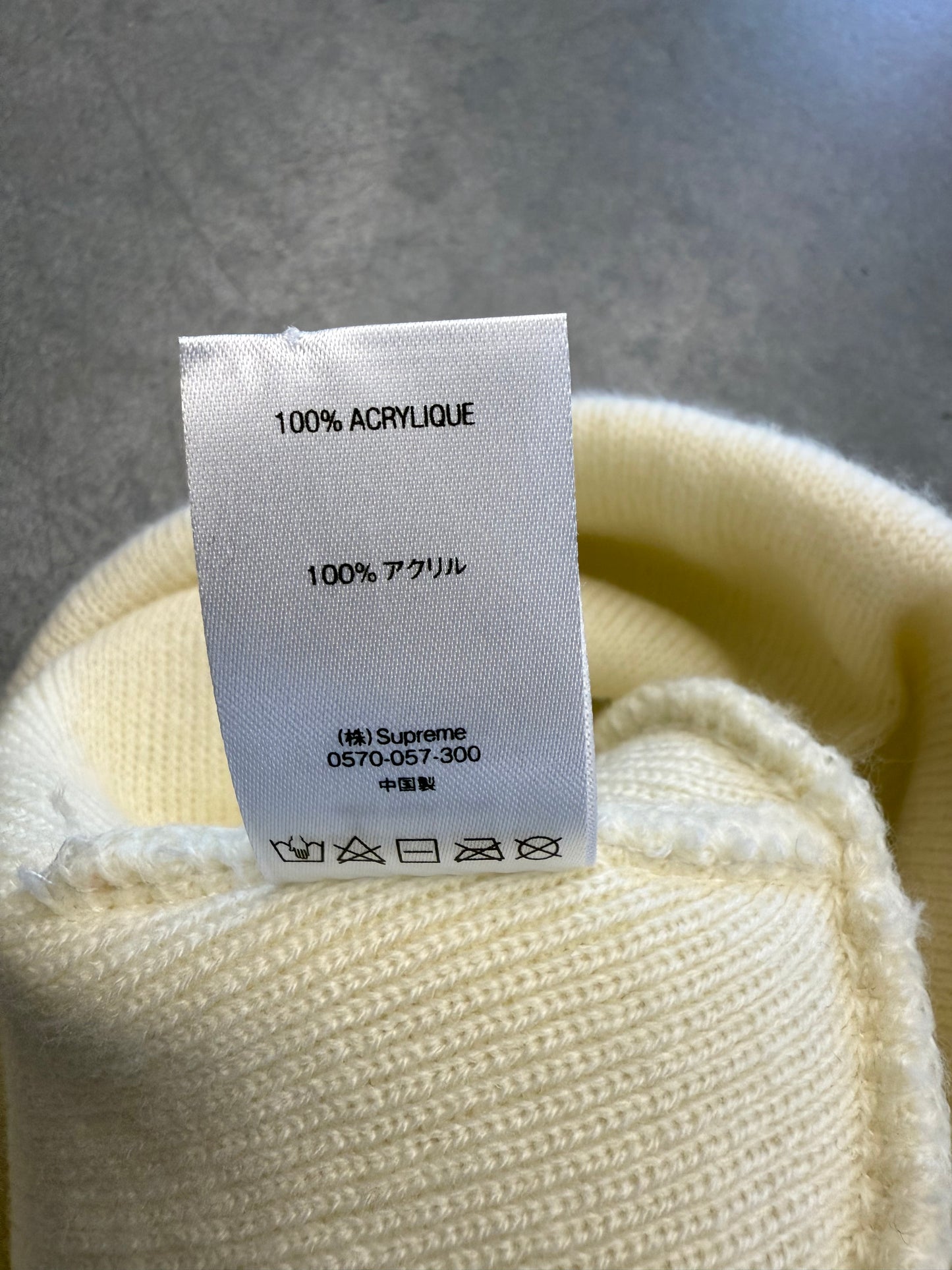 SS20 SUPREME CROSSOVER BEANIE - NATURAL