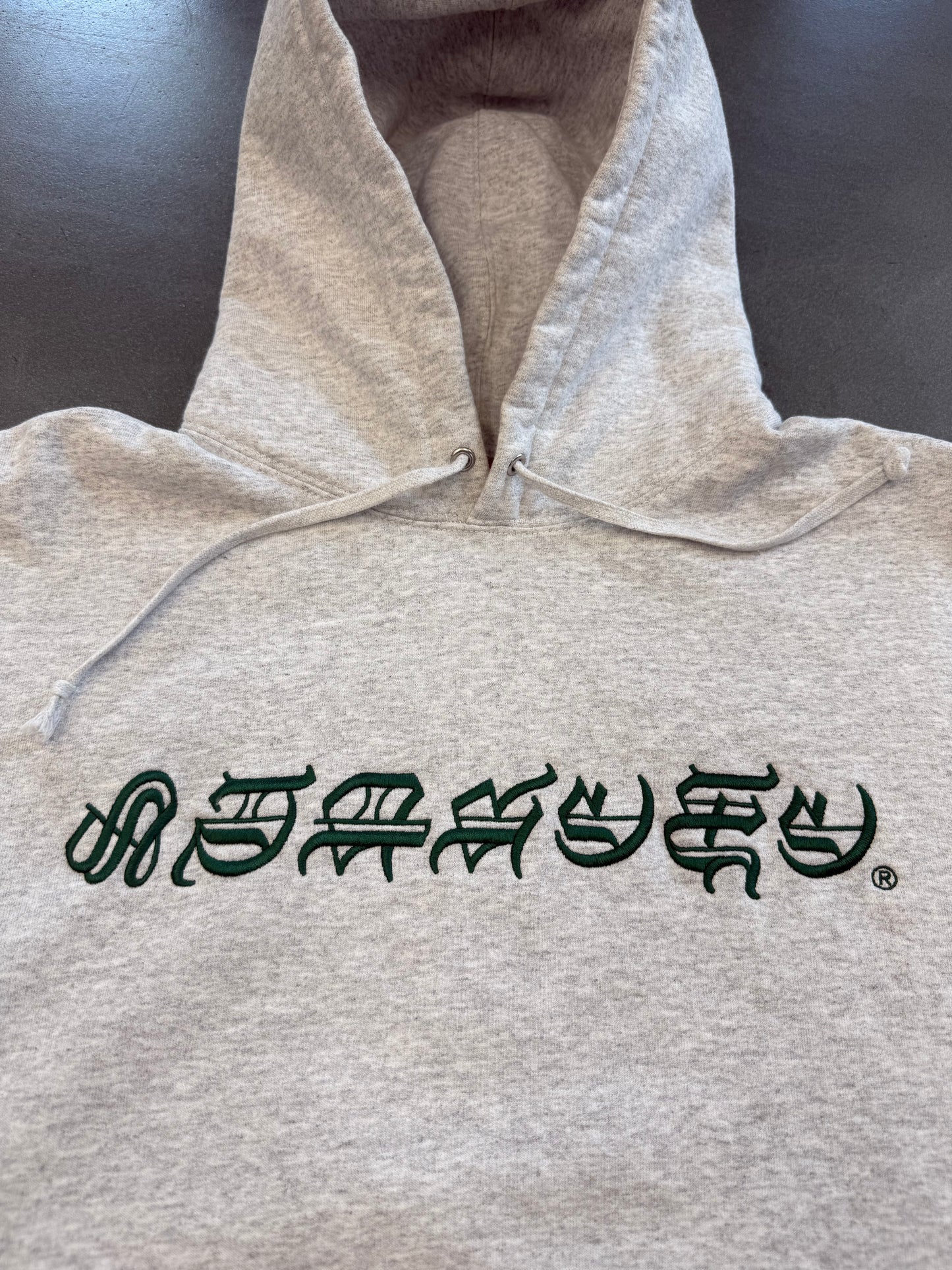SS25 SUPREME BLACKLETTER HOODED SWEATSHIRT - ASH GREY