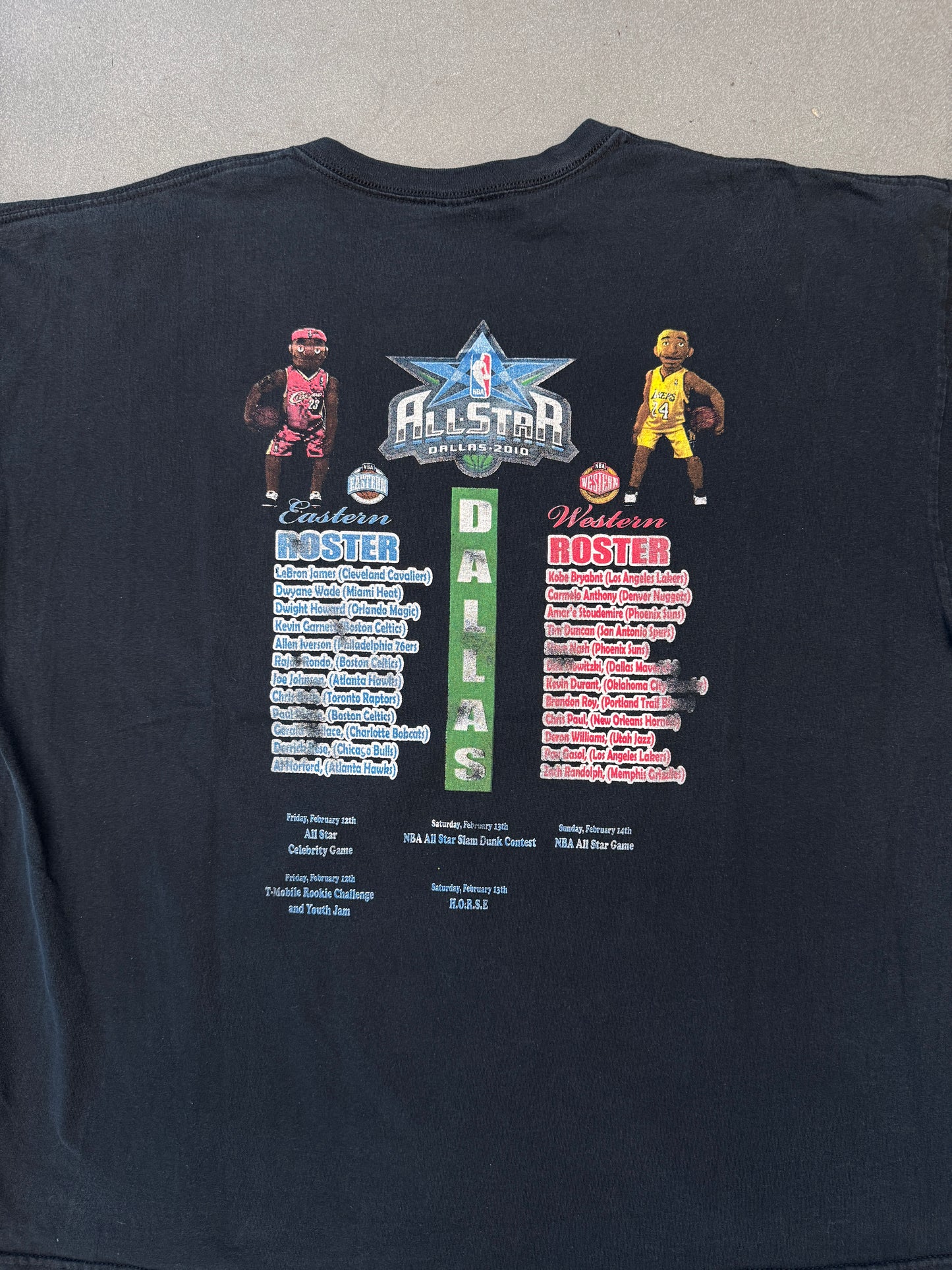 2010 NBA ALL STAR DALLAS BOOTLEG LOT TEE (GILDAN TAG)