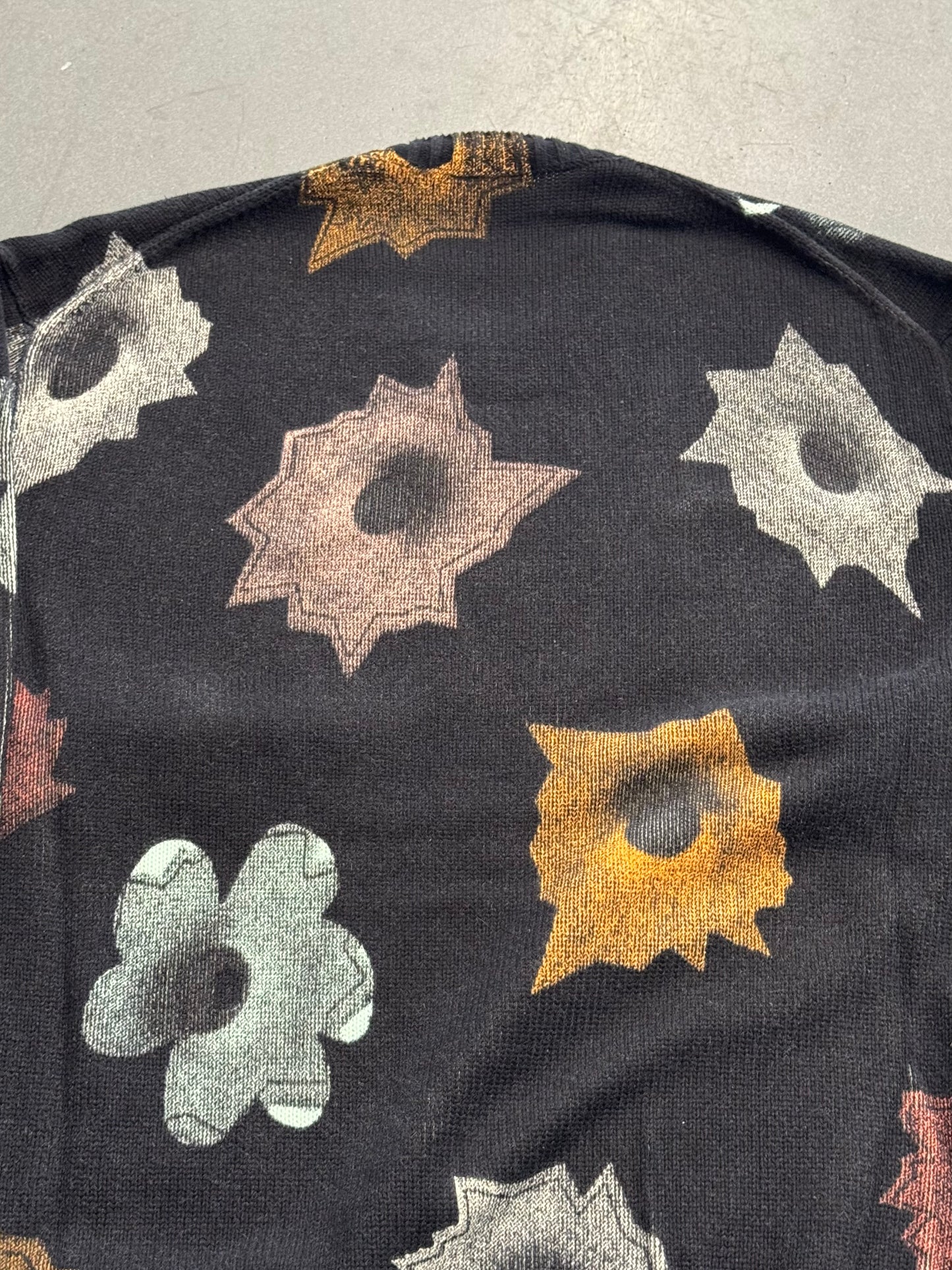 SS22 SUPREME X NATE LOWMAN KNIT BULLET HOLE SWEATER - BLACK