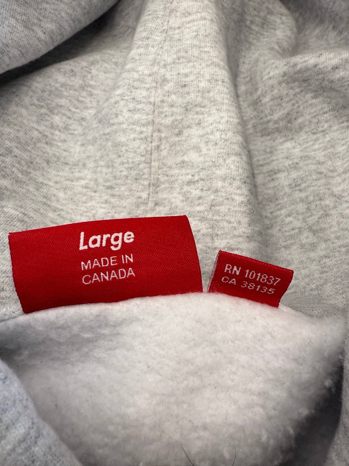 SS25 SUPREME BLACKLETTER HOODED SWEATSHIRT - ASH GREY