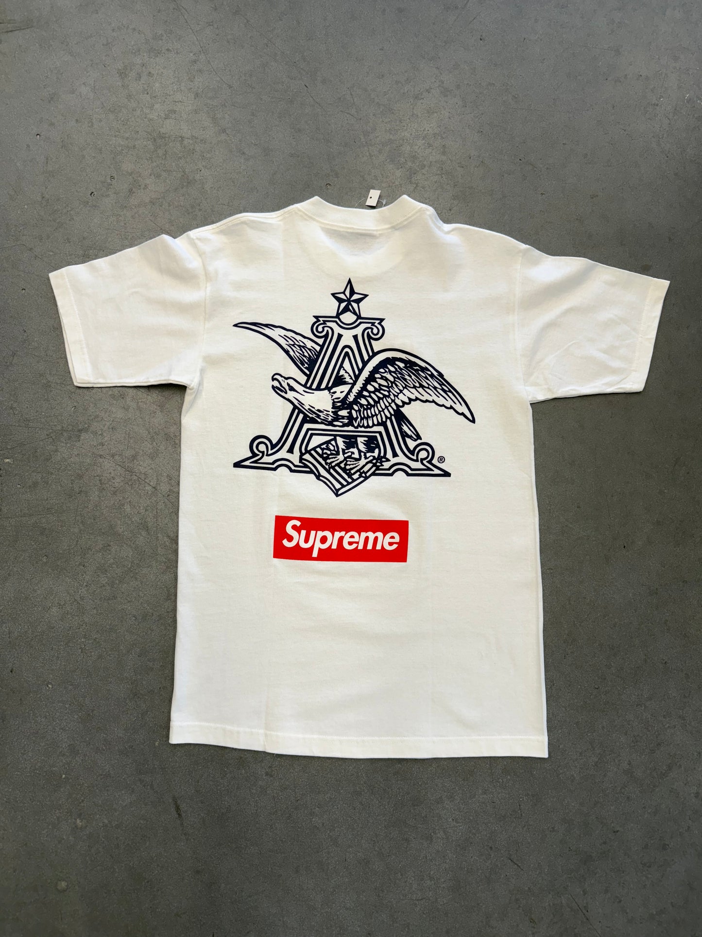 SS09 SUPREME BUDWEISER TEE - WHITE (NWT)