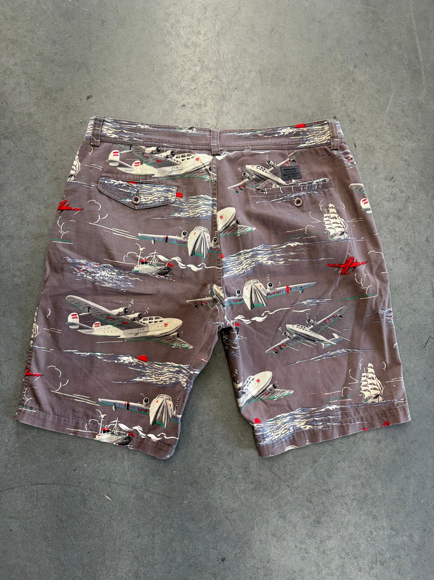 SS08 SUPREME AIRPLANE SHORTS - BROWN (36)