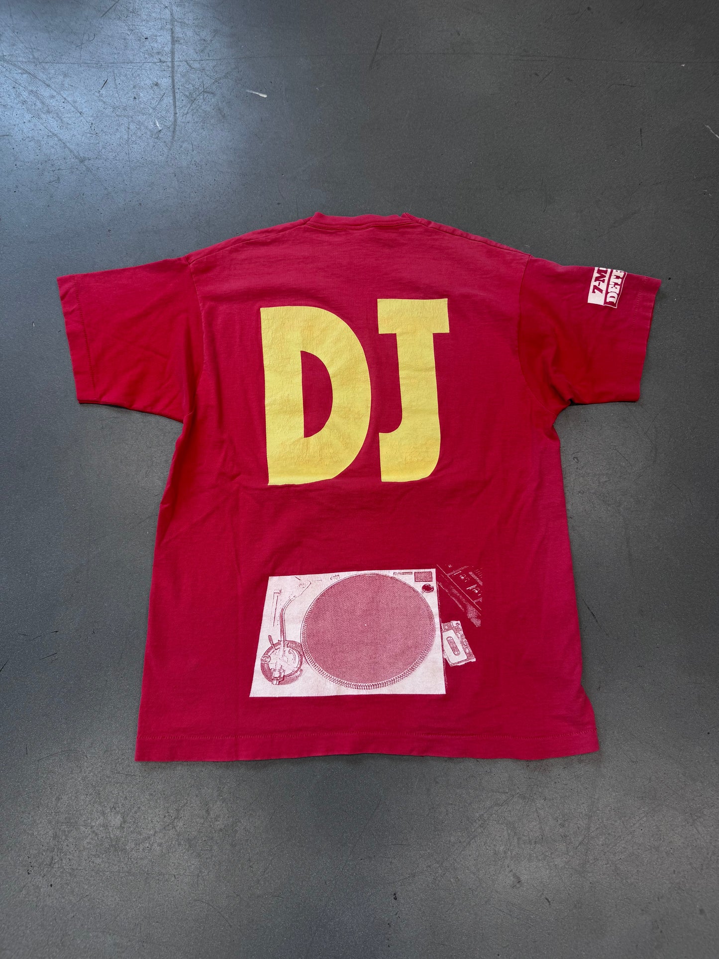90'S THE HIP-HOP SHOP 7-MILE DETROIT DJ TEE (MOE MALONE'S TAG)