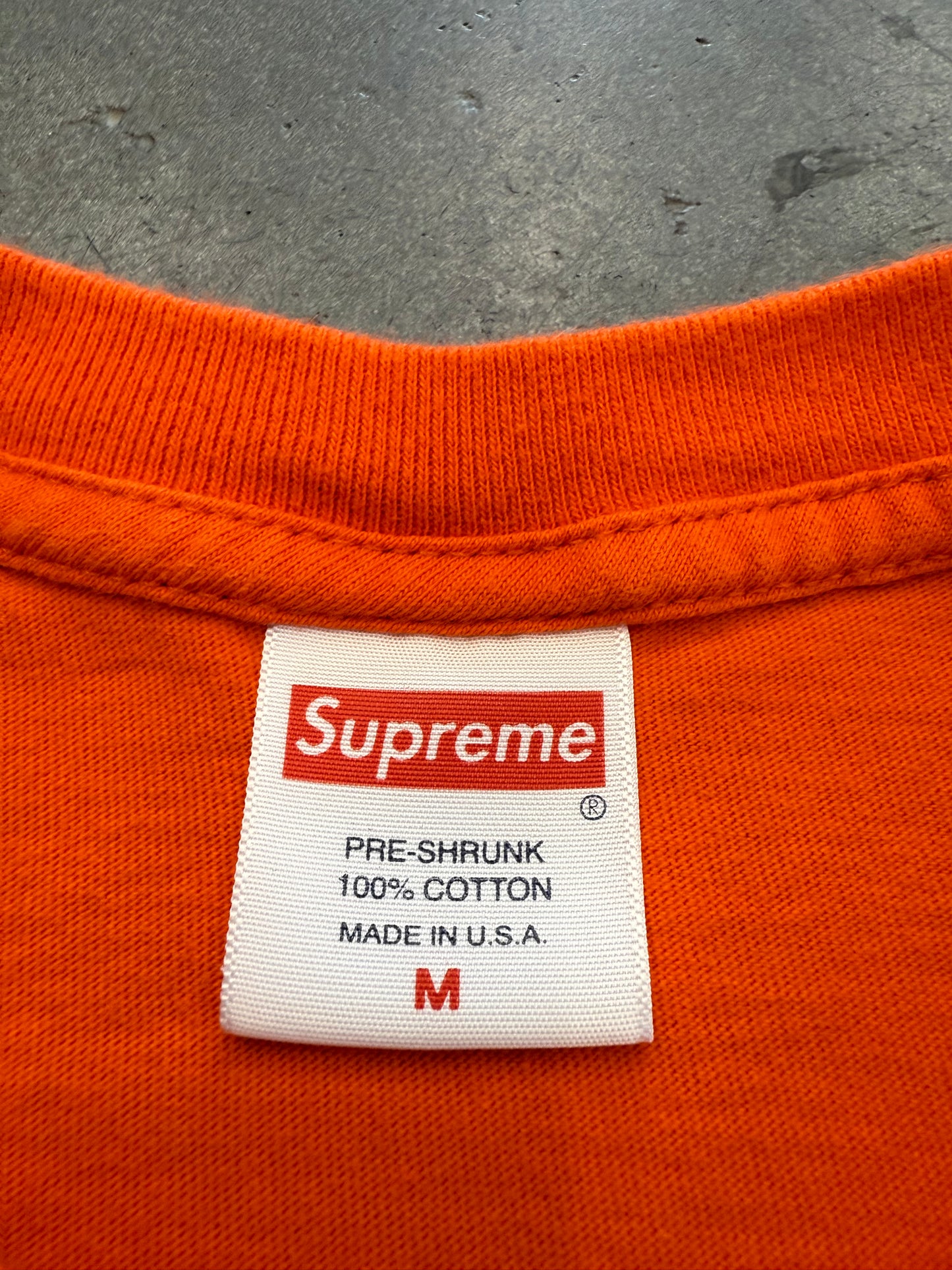 SS20 SUPREME DANIEL JOHNSTON KILL EM ALL TEE ORANGE MEDIUM