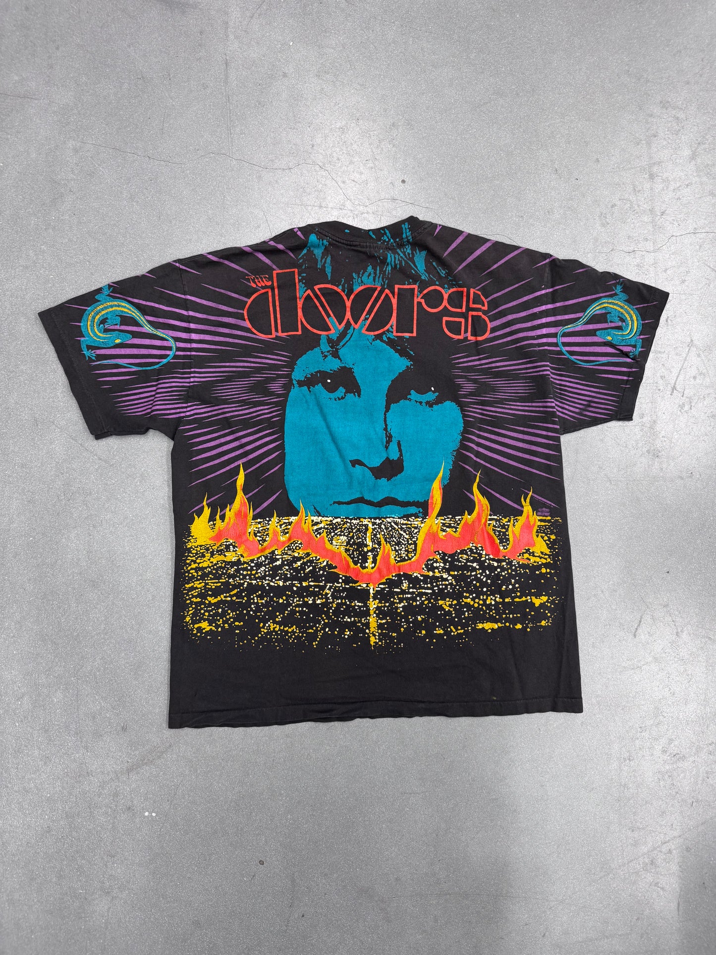 1993 THE DOORS JIM MORRISON AOP TEE (HANES ULTRAWEIGHT TAG)