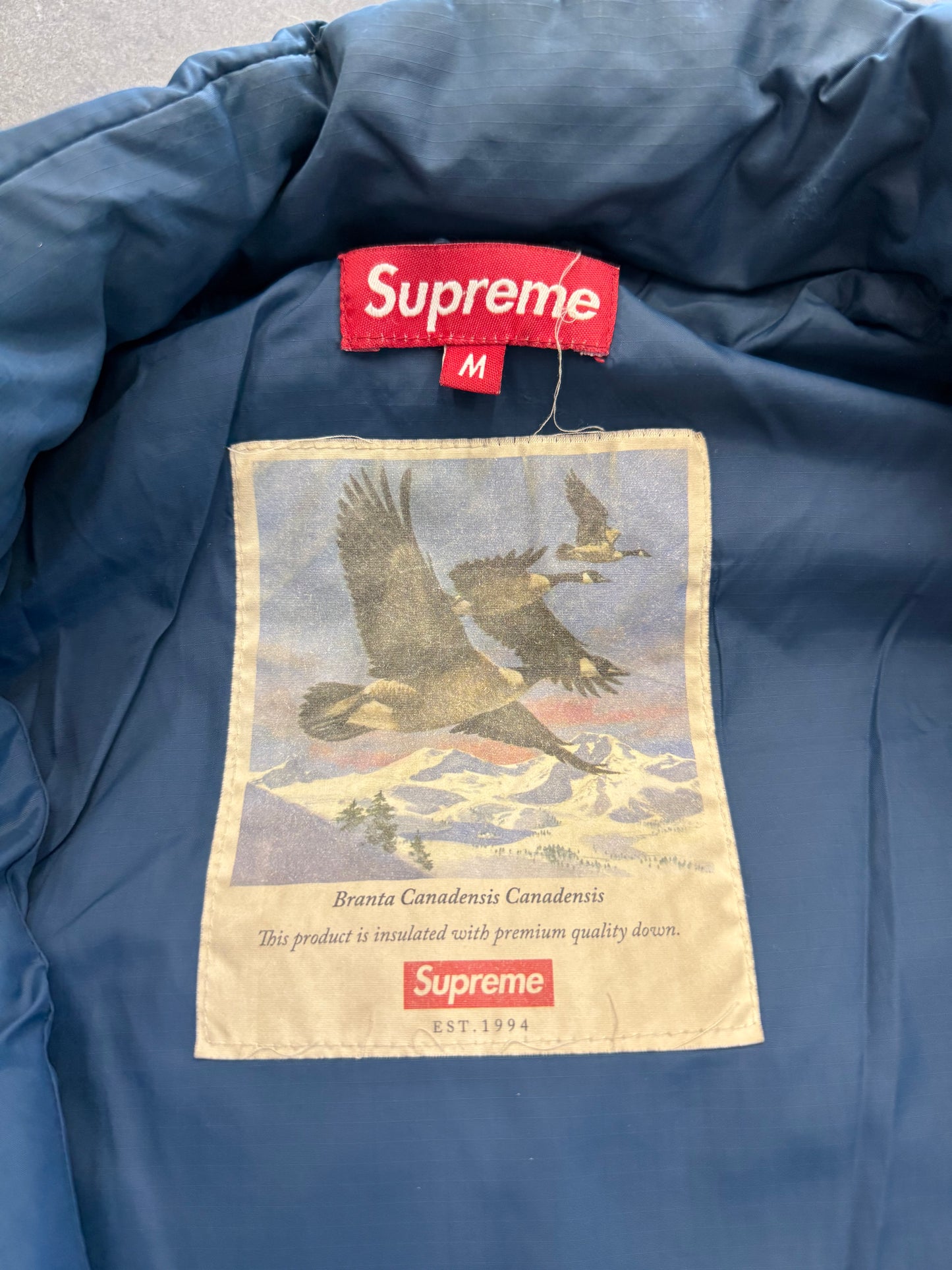 90'S SUPREME FULL ZIP DOWN PUFFER JACKET