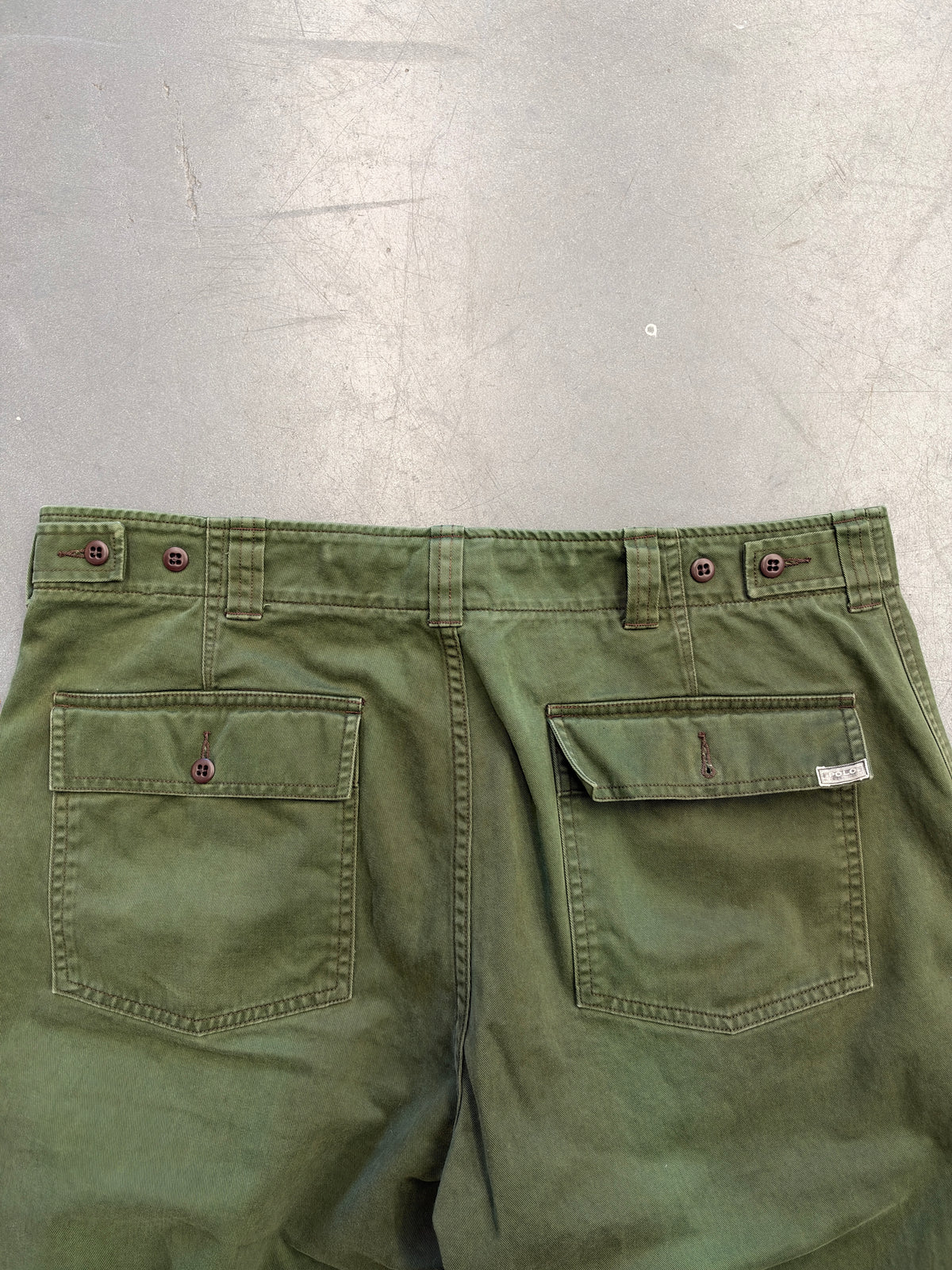 VINTAGE POLO BY RALPH LAUREN MILITARY PANTS - OLIVE GREEN