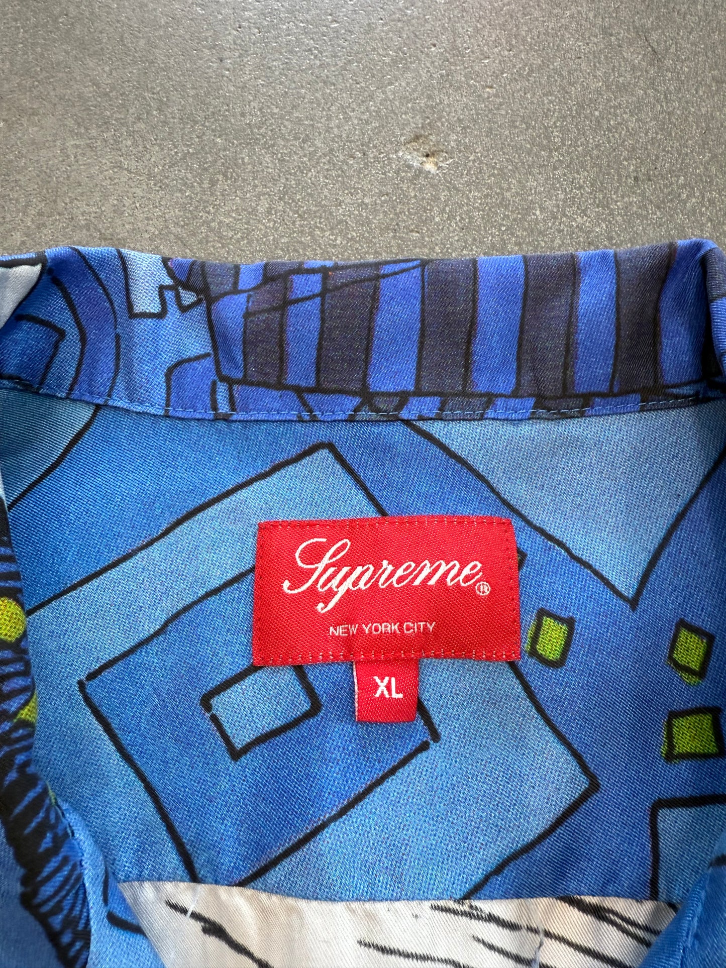SS23 SUPREME RONIN SILK S/S SHIRT - BLUE