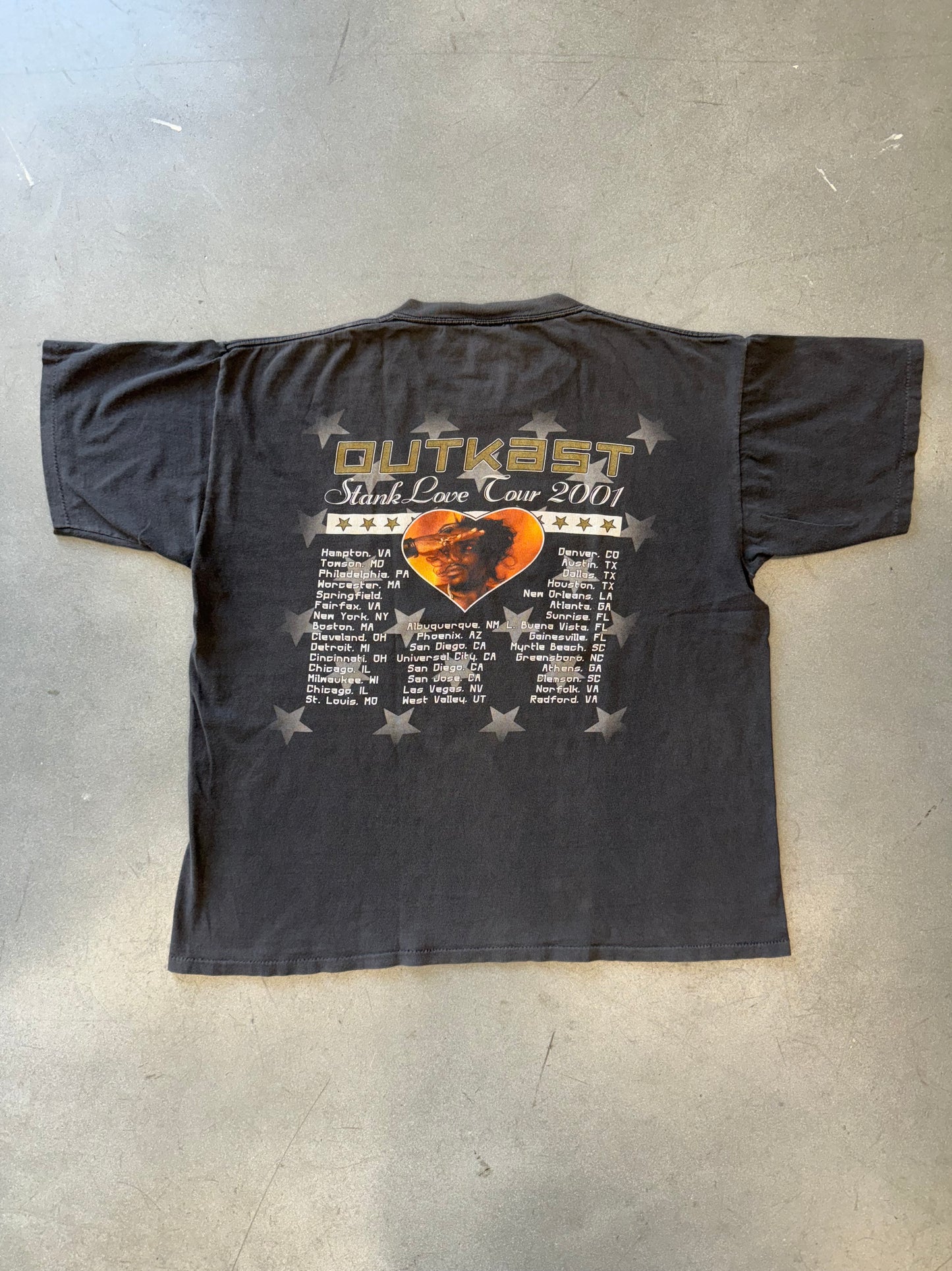 2001 OUTKAST STANKONIA STANK LOVE TOUR TEE (ALL SPORT TAG)