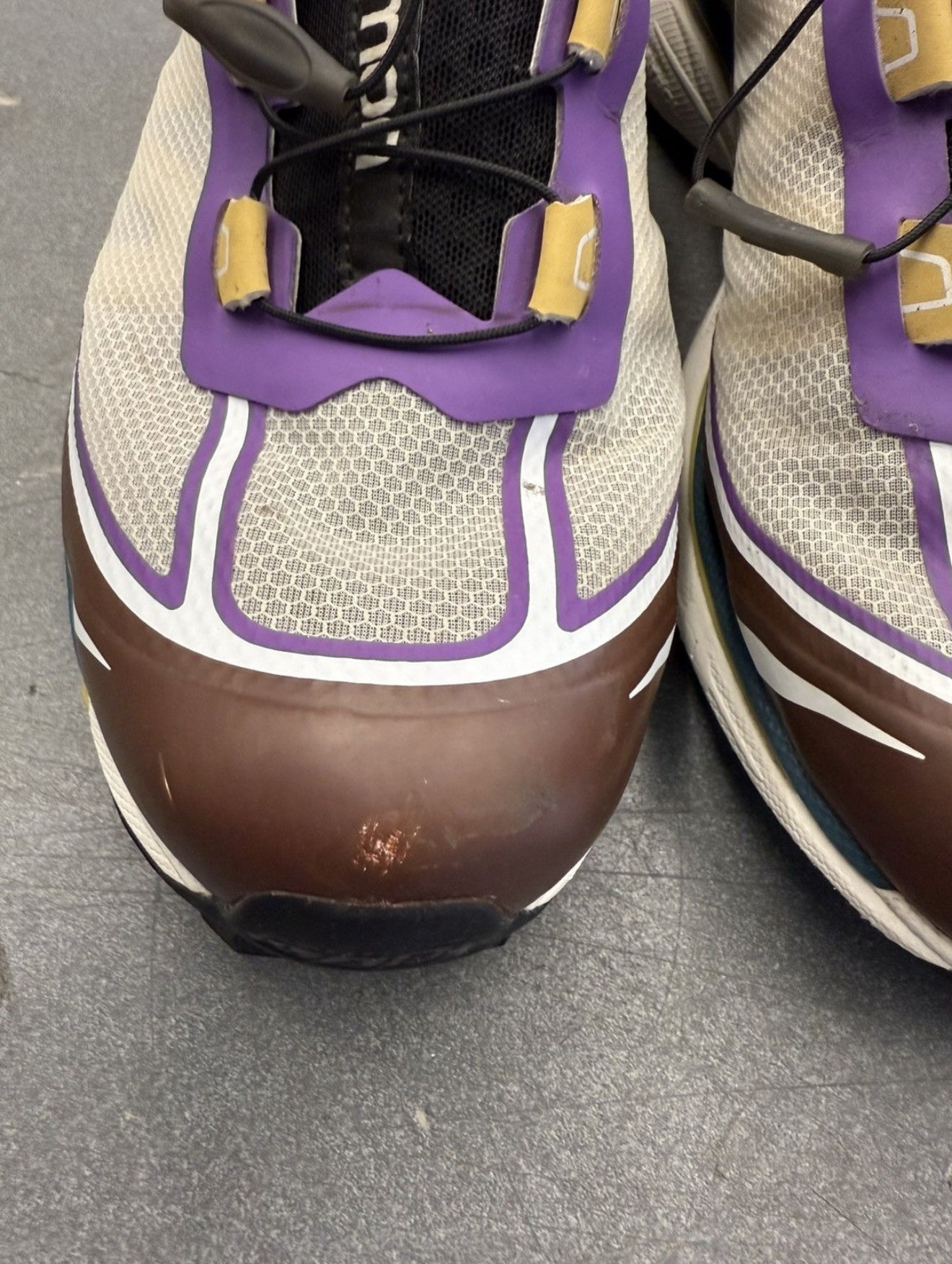 SIZE 12 SALOMON XT-6 FT ROYAL LILAC CHOCOLATE FONDANT (PRE-OWNED NO BOX)