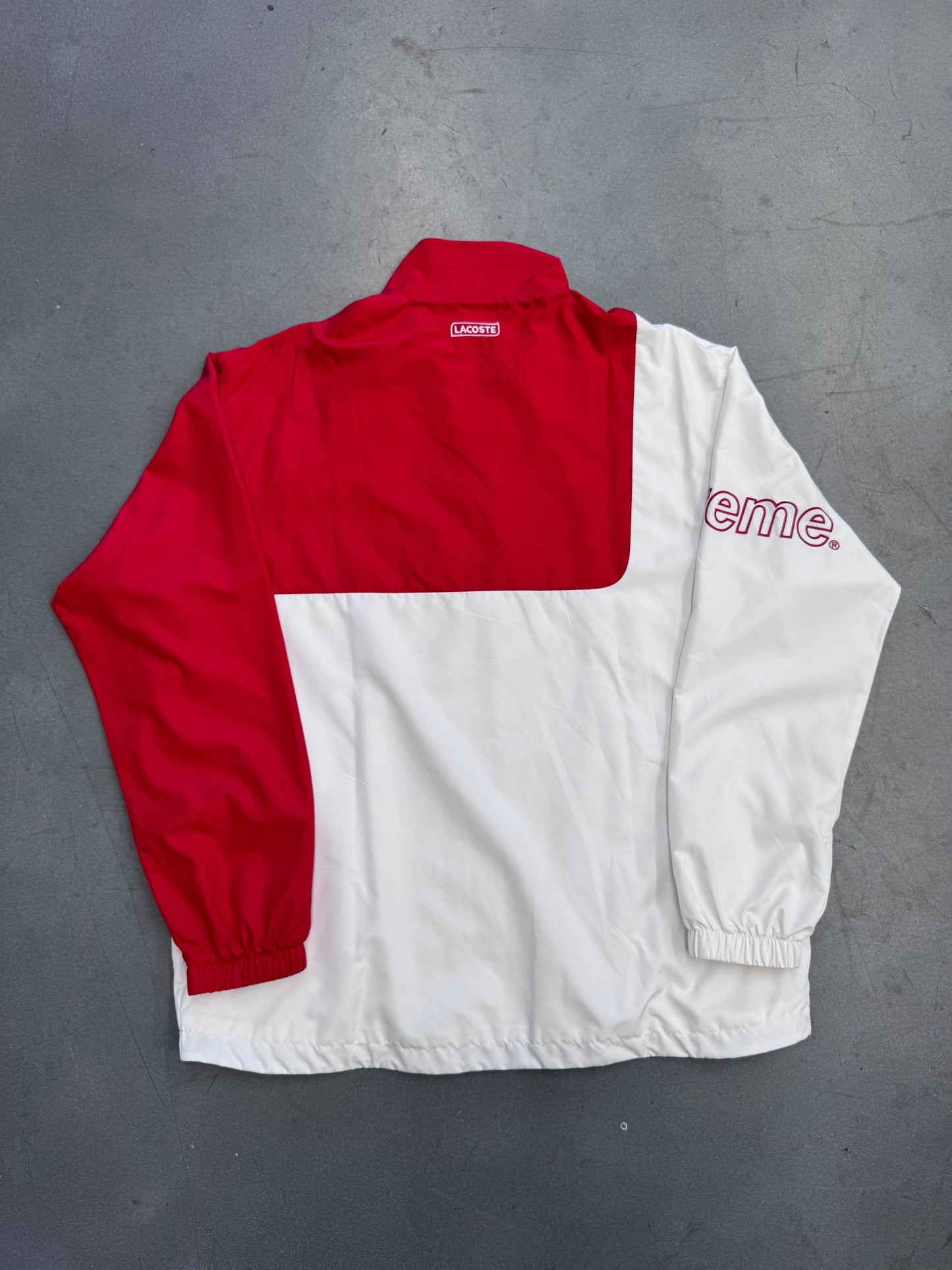 FW19 SUPREME LACOSTE PUFFY ZIPPER / TRACK PANTS