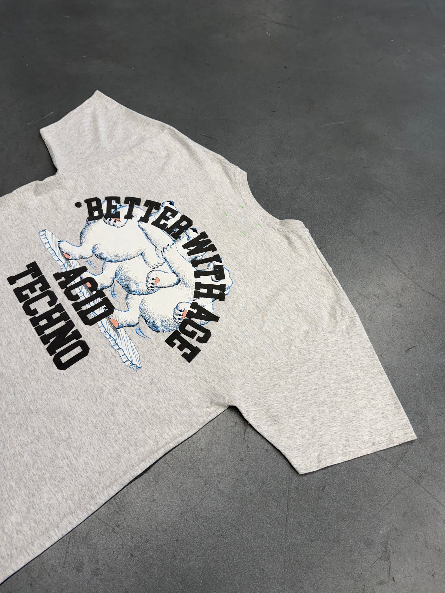 BETTER WITH AGE ACID TECHNO TEE - HEATHER (XL)