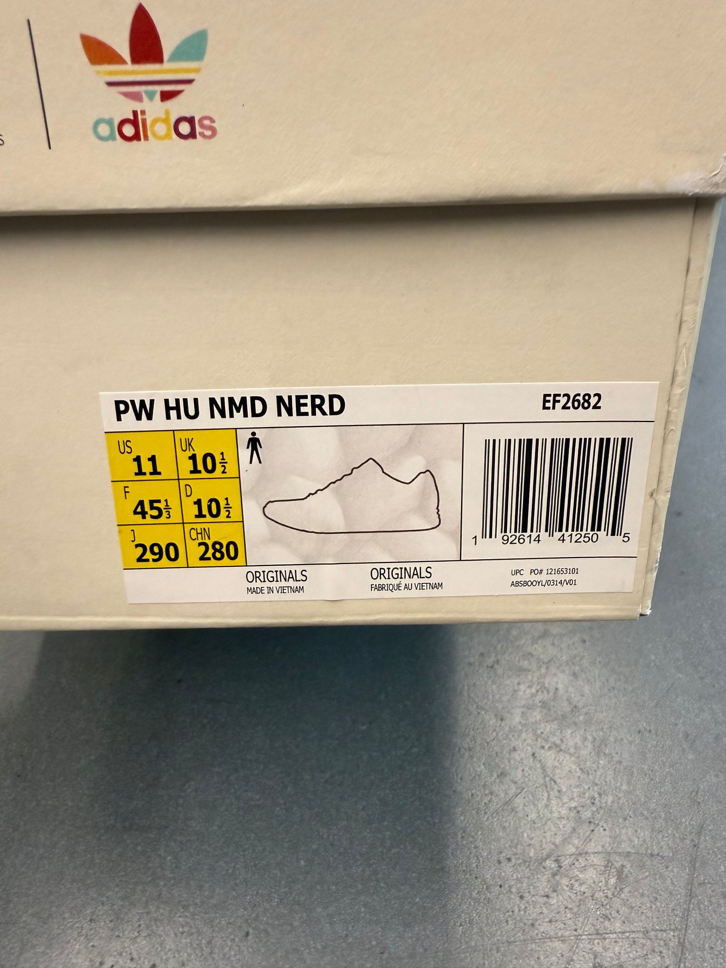 SIZE 11 ADIDAS NMD HU PHARRELL NERD BLUE  (BRAND NEW WITH BOX)