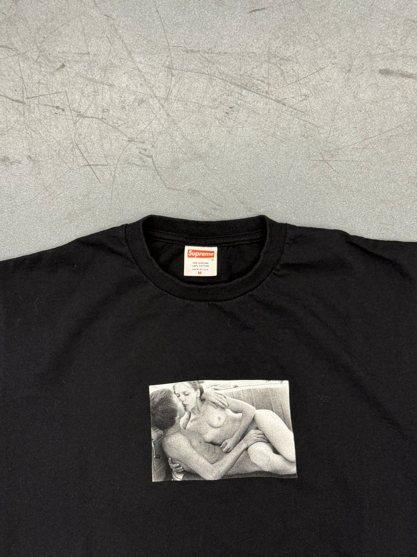 2005 SUPREME X LARRY CLARK TEENAGE LUST TEE - BLACK