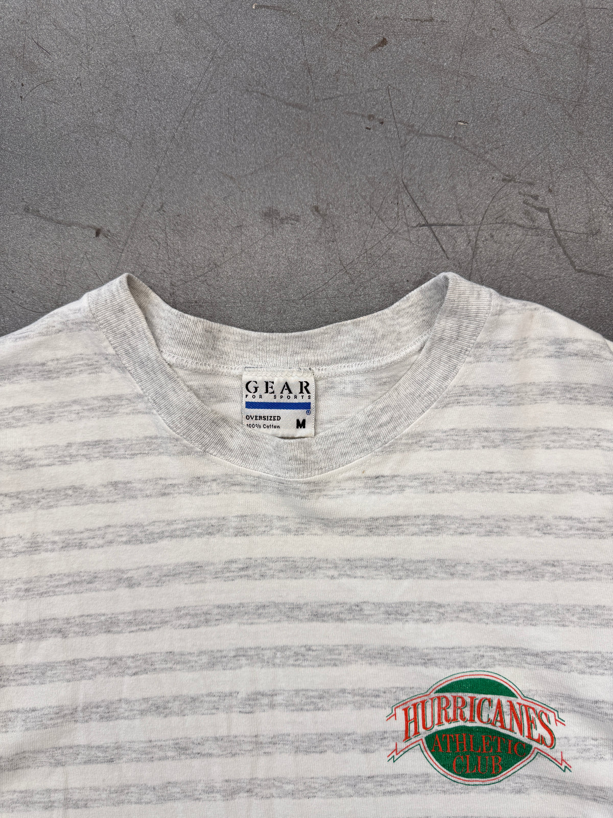 90S HURRICANES ATHLETIC CLUB STRIPED TEE (GEAR FOR SPORTS TAG)