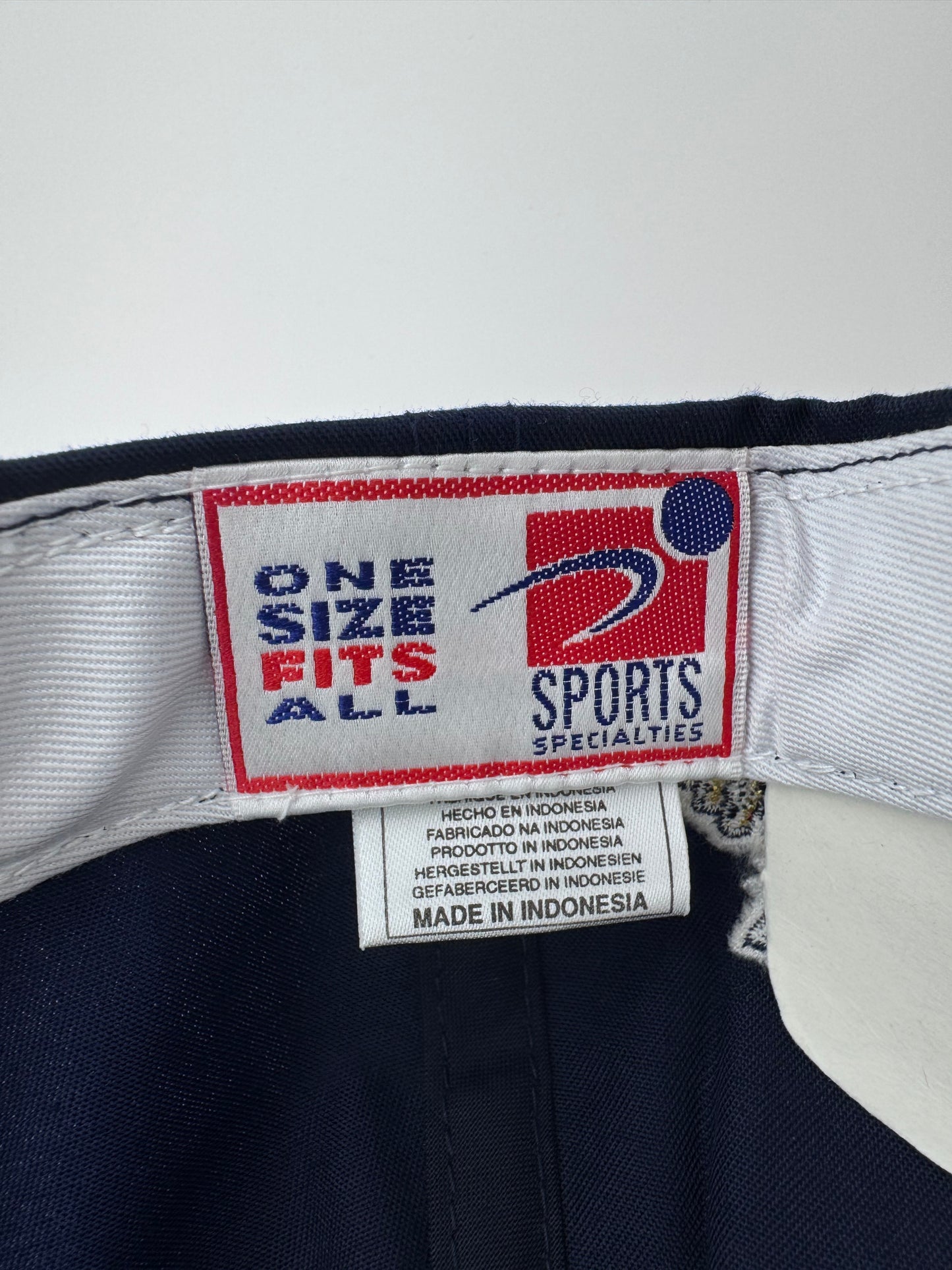 90S FLORIDA PANTHERS SCRIPT SPORTS SPECIALTIES SNAPBACK HAT NAVY