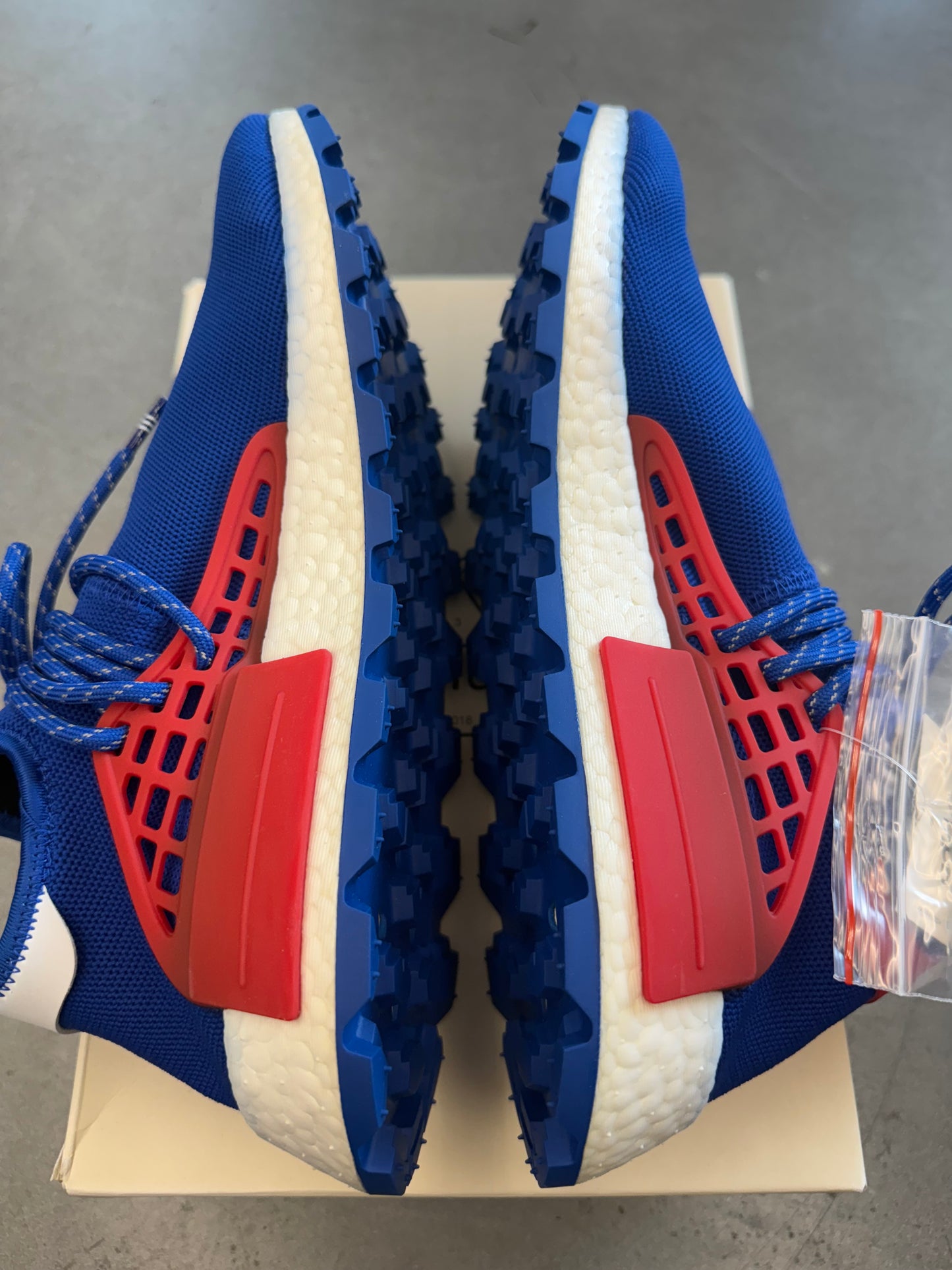 SIZE 11 ADIDAS NMD HU PHARRELL NERD BLUE  (BRAND NEW WITH BOX)