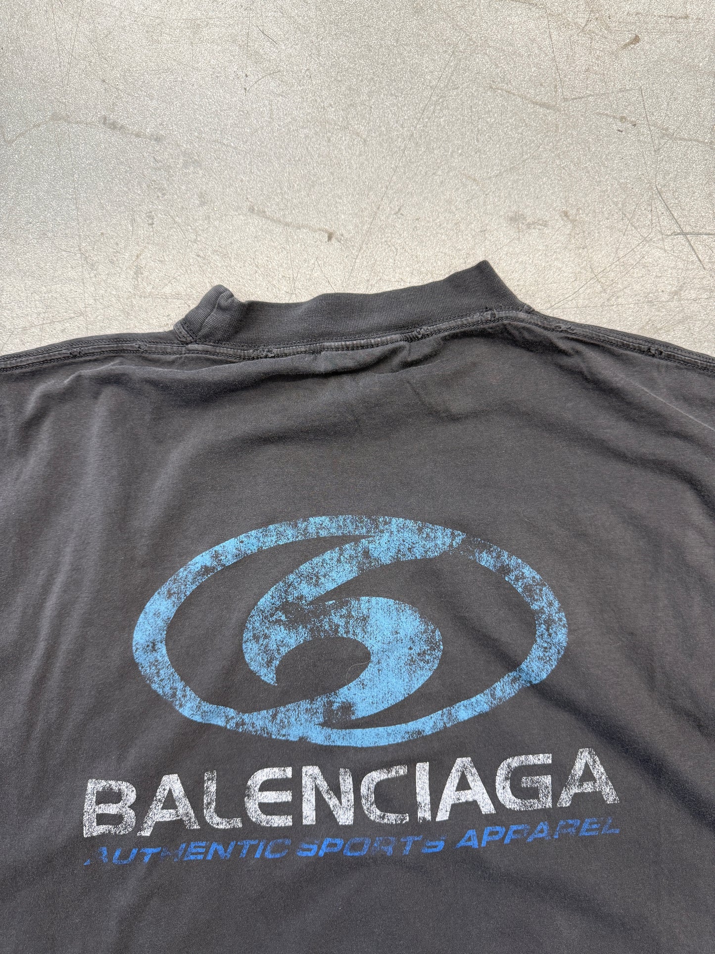 FW17 BALENCIAGA "AUTHENTIC SPORTS APPAREL" LONG T-SHIRT DRESS