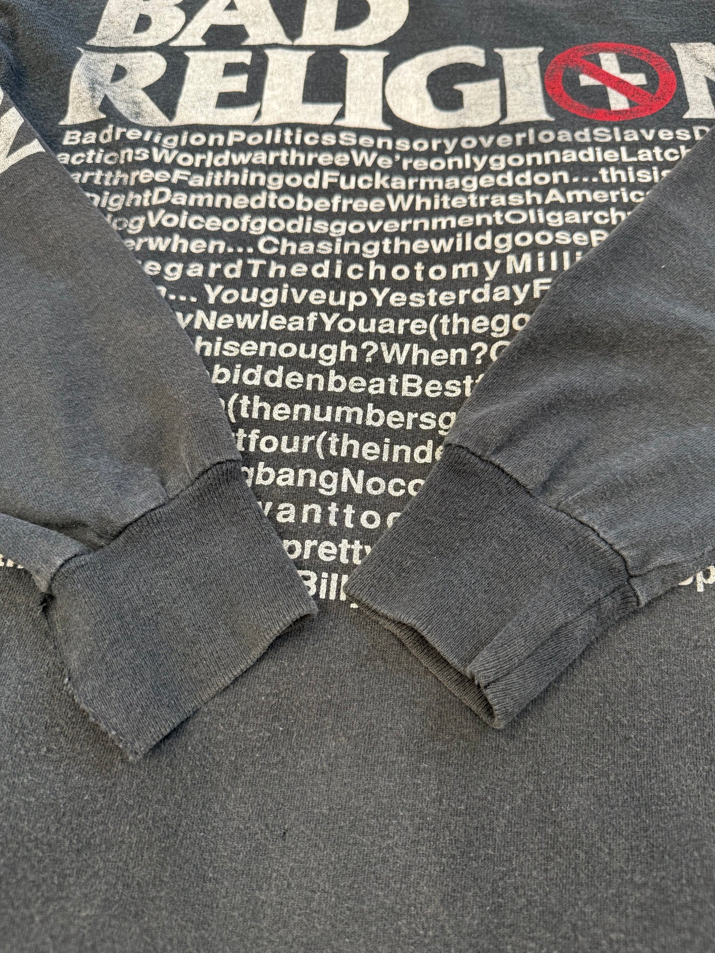 90'S BAD RELIGON LYRICS LS TEE (FOTL TAG)