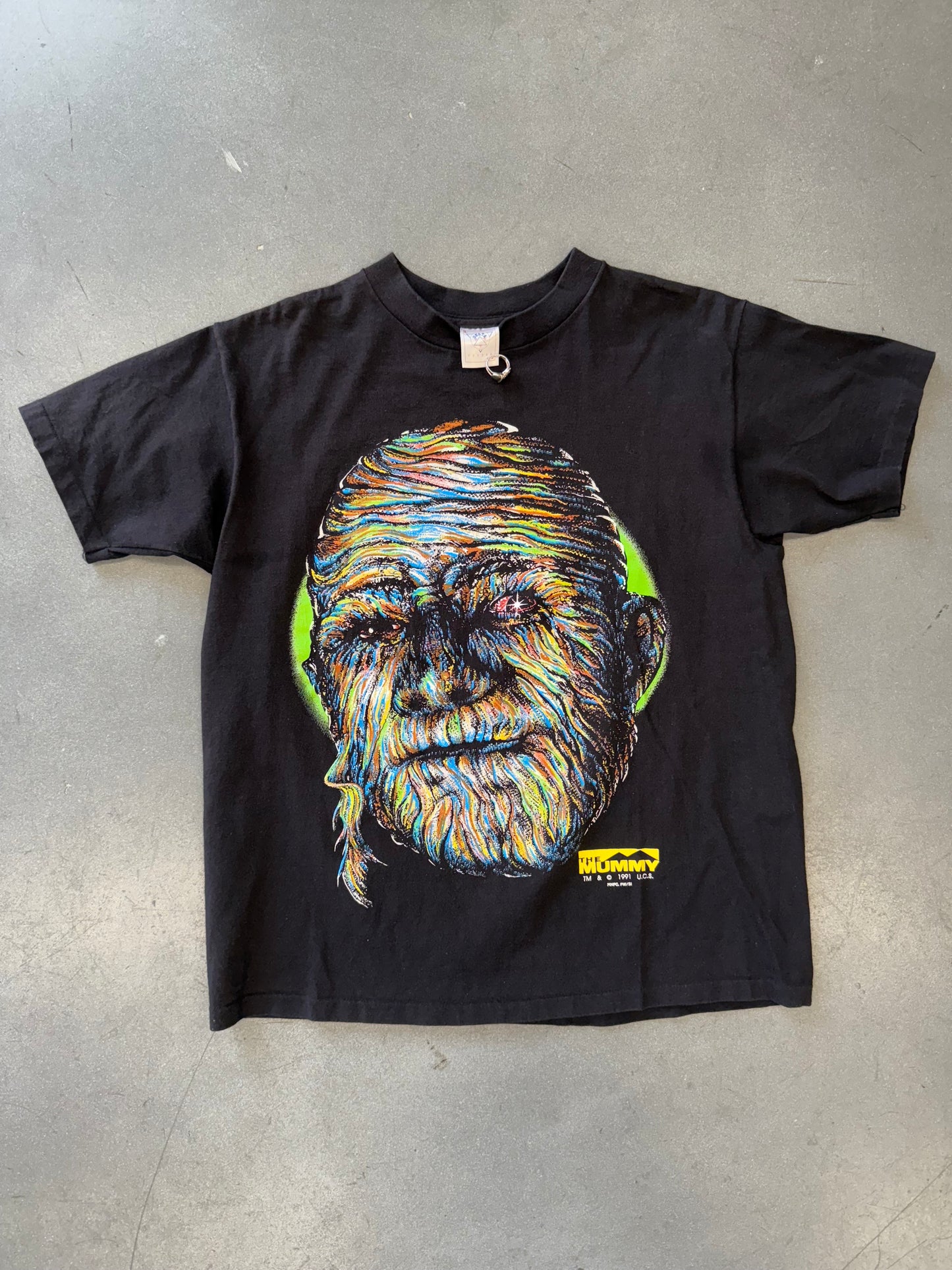 1991 THE MUMMY BIG FACE TEE (DELTA TAG)