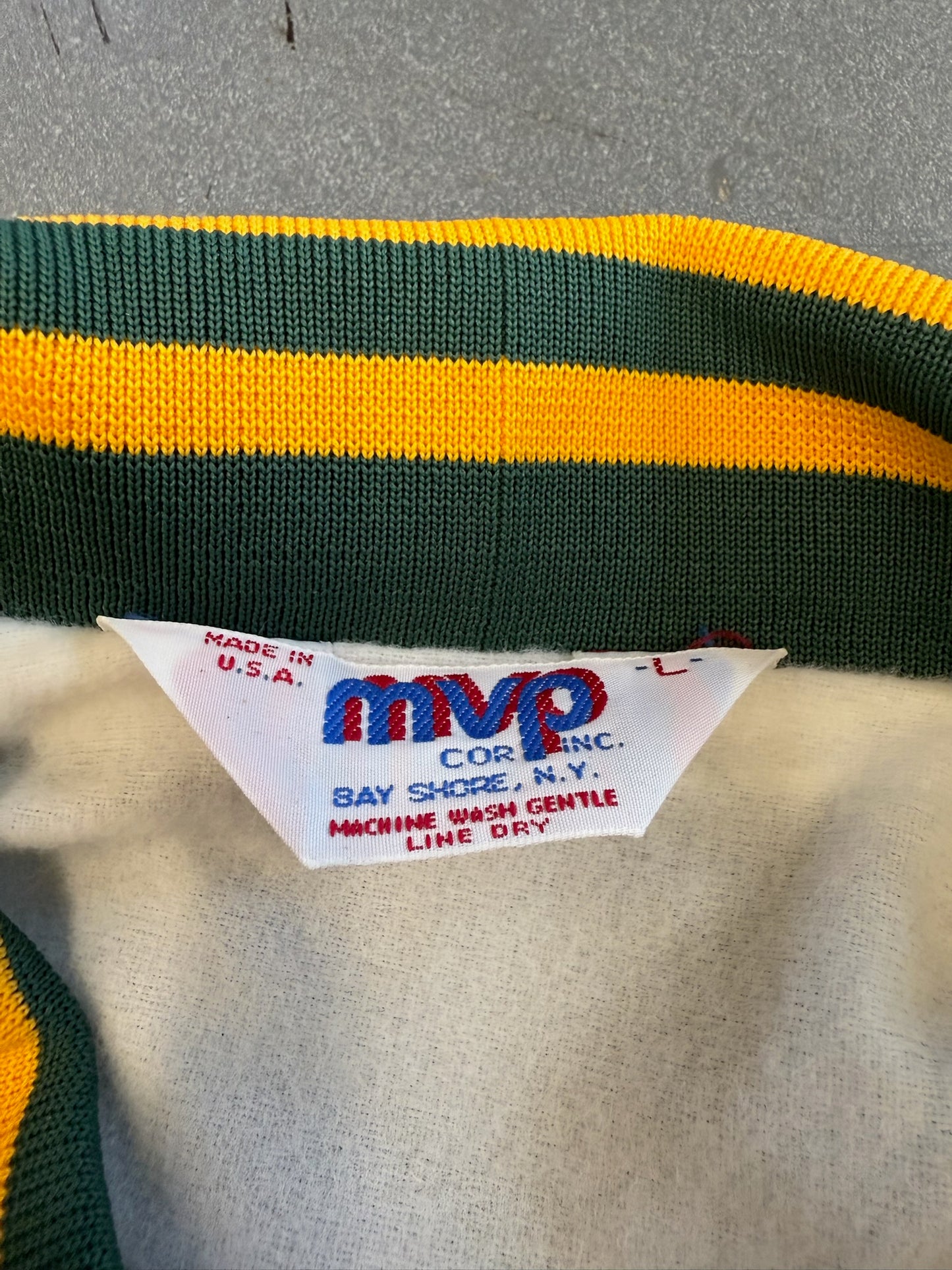 80S PERRIER BUTTON-UP VARSITY JACKET