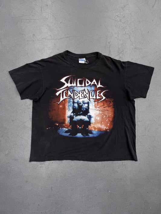 1990 SUICIDAL TENDENCIES YOU CAN'T BRING ME DOWN TOUR TEE (HANES TAG)