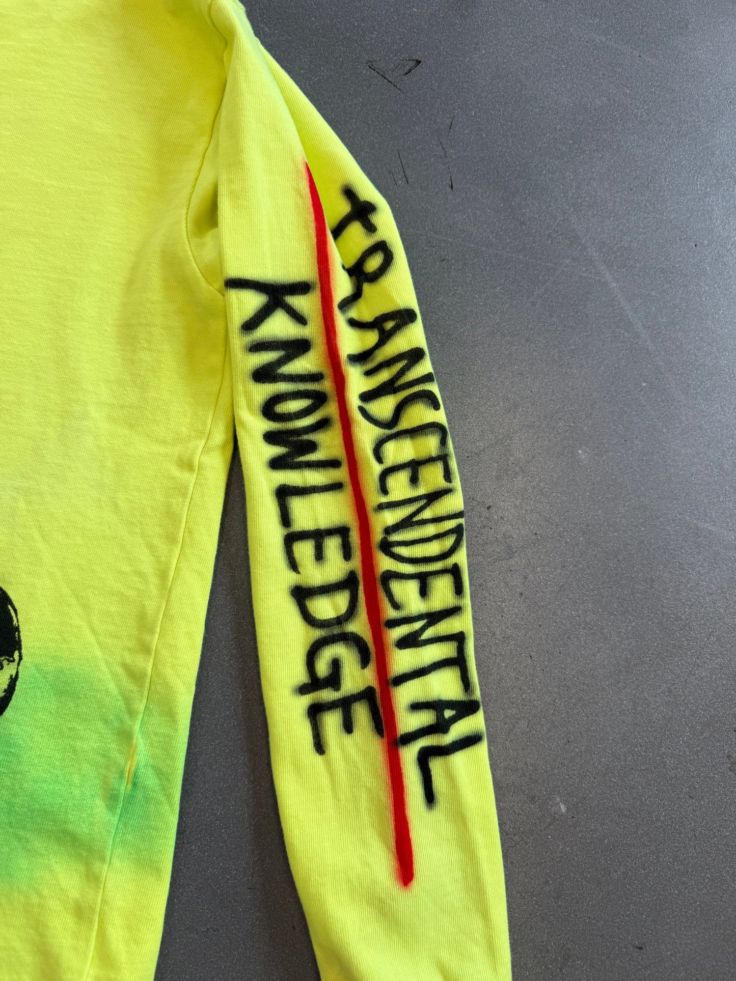 YEEZY WES LANG SKELETON L/S TEE - FROZEN YELLOW (XS)