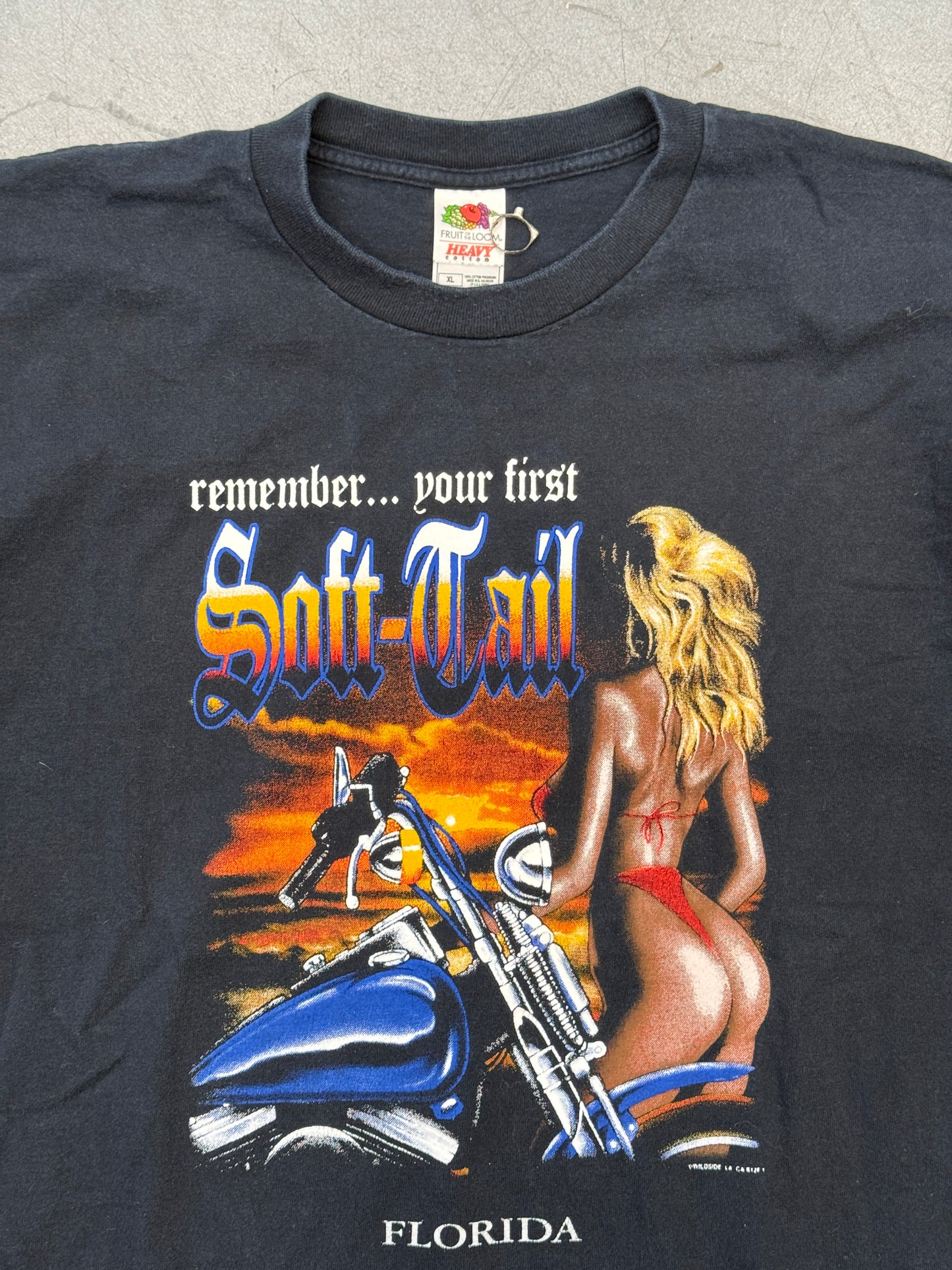 Y2K REMEMBER YOUR FIRST SOFT-TAIL FLORIDA TEE (FOTL TAG)