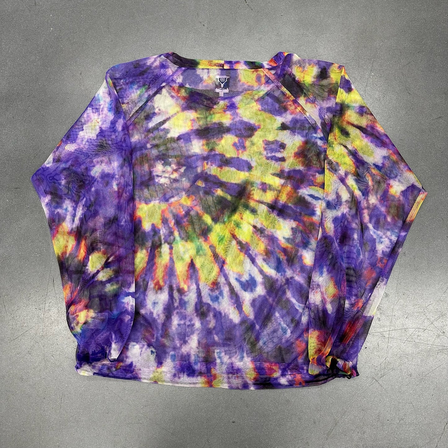 SOUTH2 WEST8 TIEDYE MESH OVERSHIRT