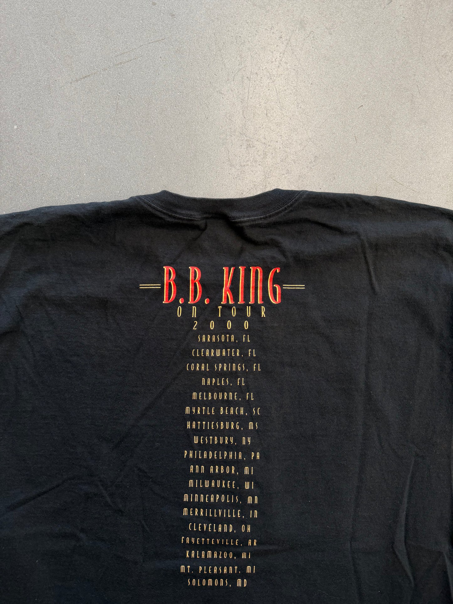 2000 B.B. KING ON TOUR TEE (FOTL HEAVY TAG)