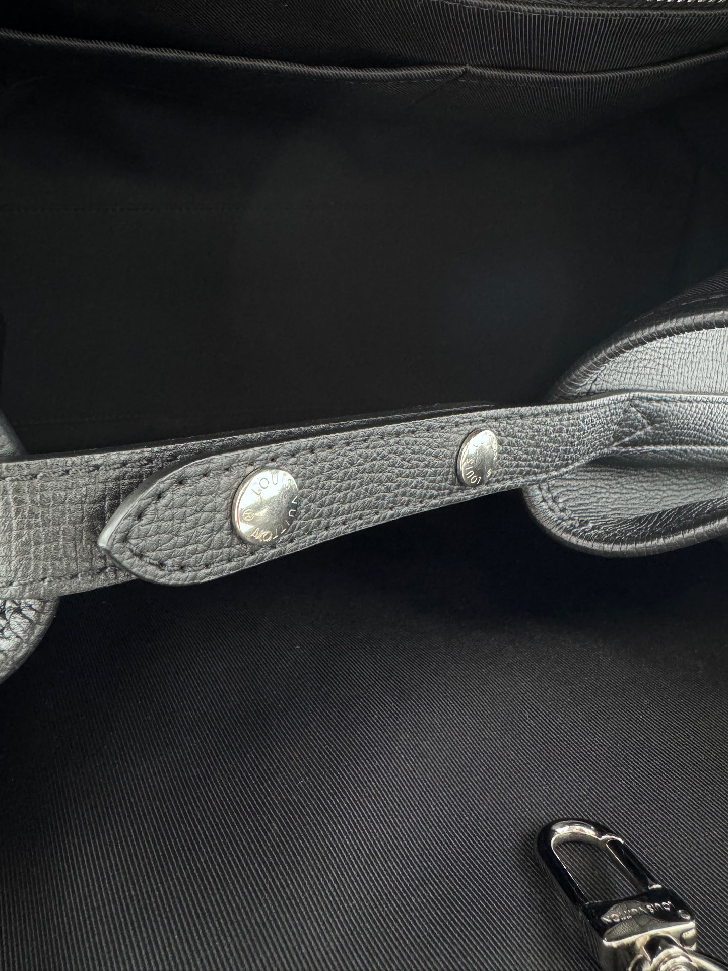 2021 LOUIS VUITTON NIGO TROLLY TOTE BAG BLACK LEATHER