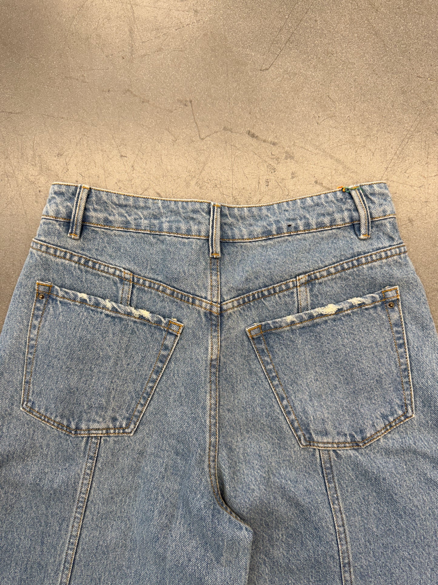 Y2K TNS FLARED RAVE DENIM PANTS