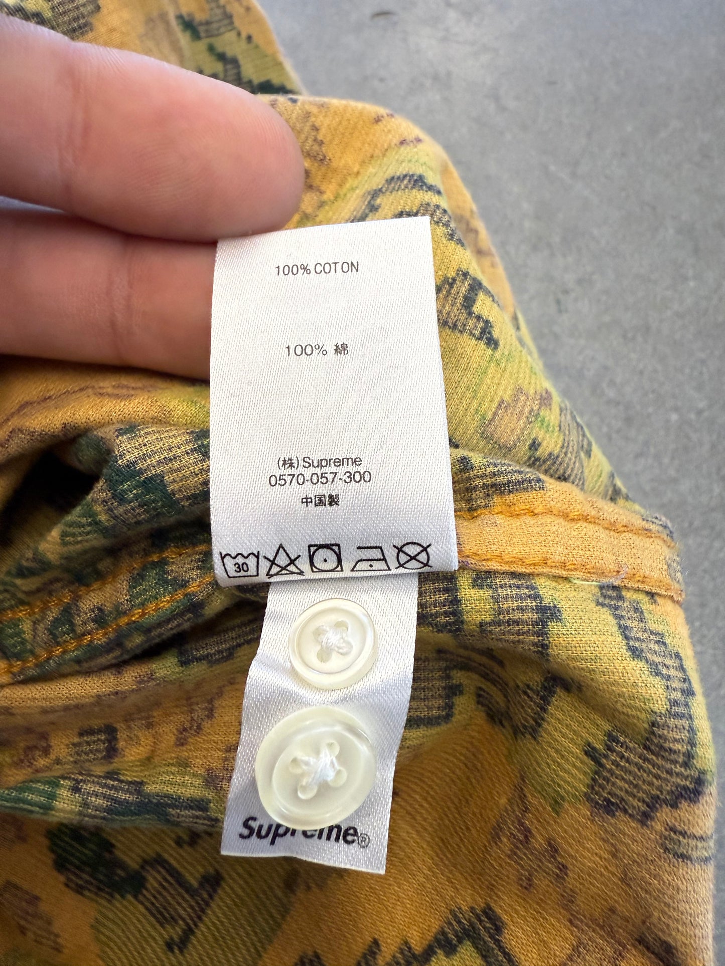 FW21 SUPREME DIGI FLORAL CORDUROY SHIRT