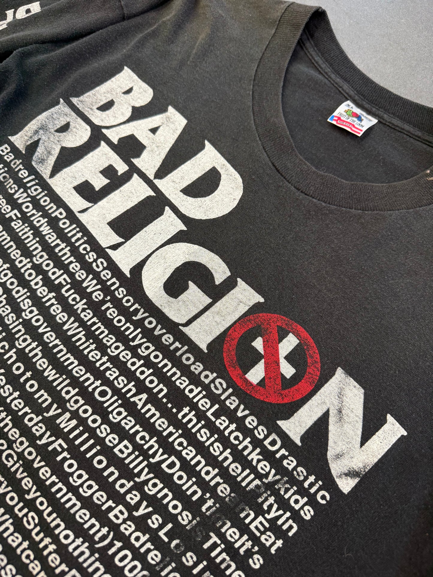 90'S BAD RELIGON LYRICS LS TEE (FOTL TAG)