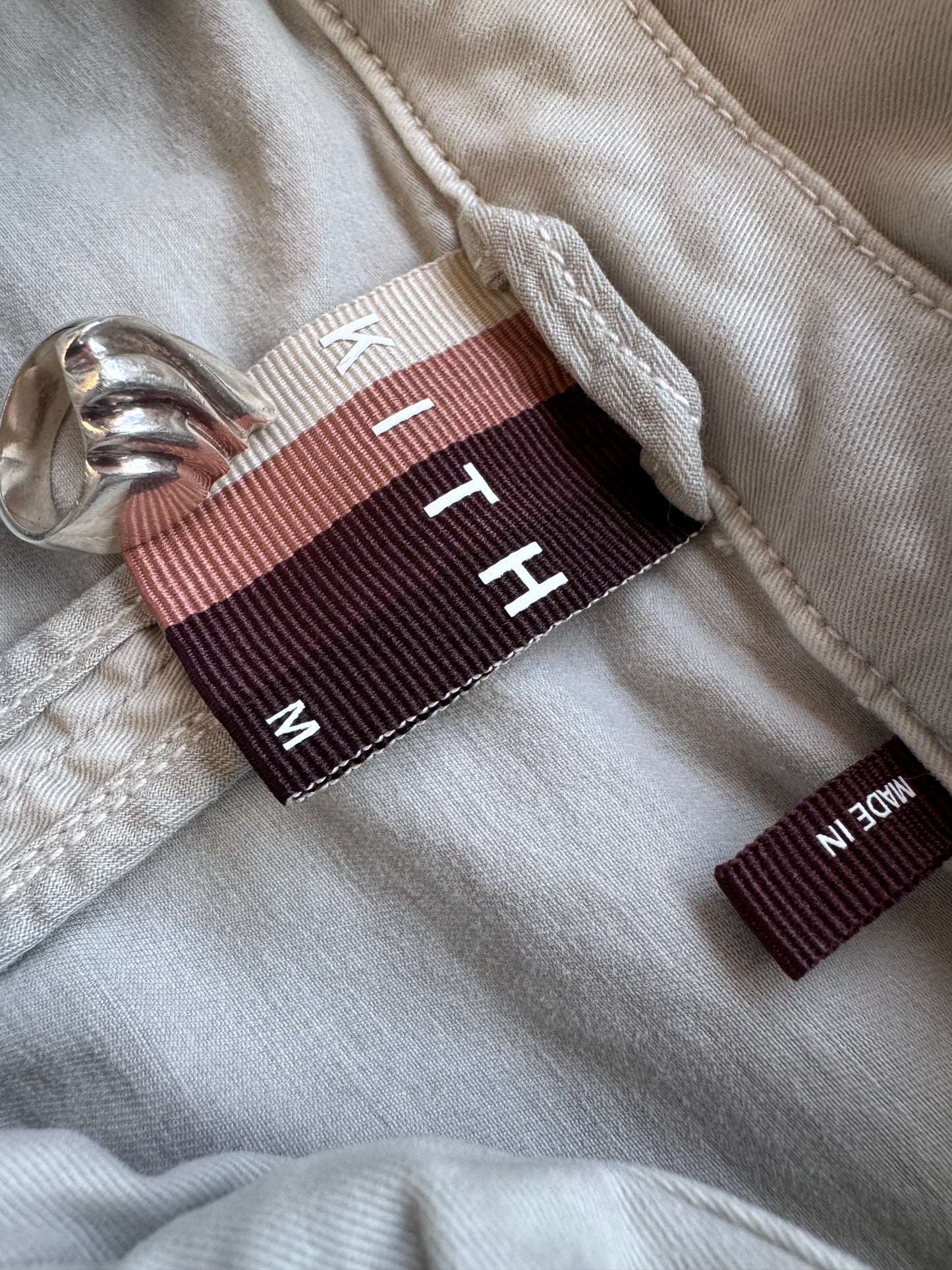 FW19 KITH MEN'S PIGMENT DYED TECH JACKET CEMENT (M)