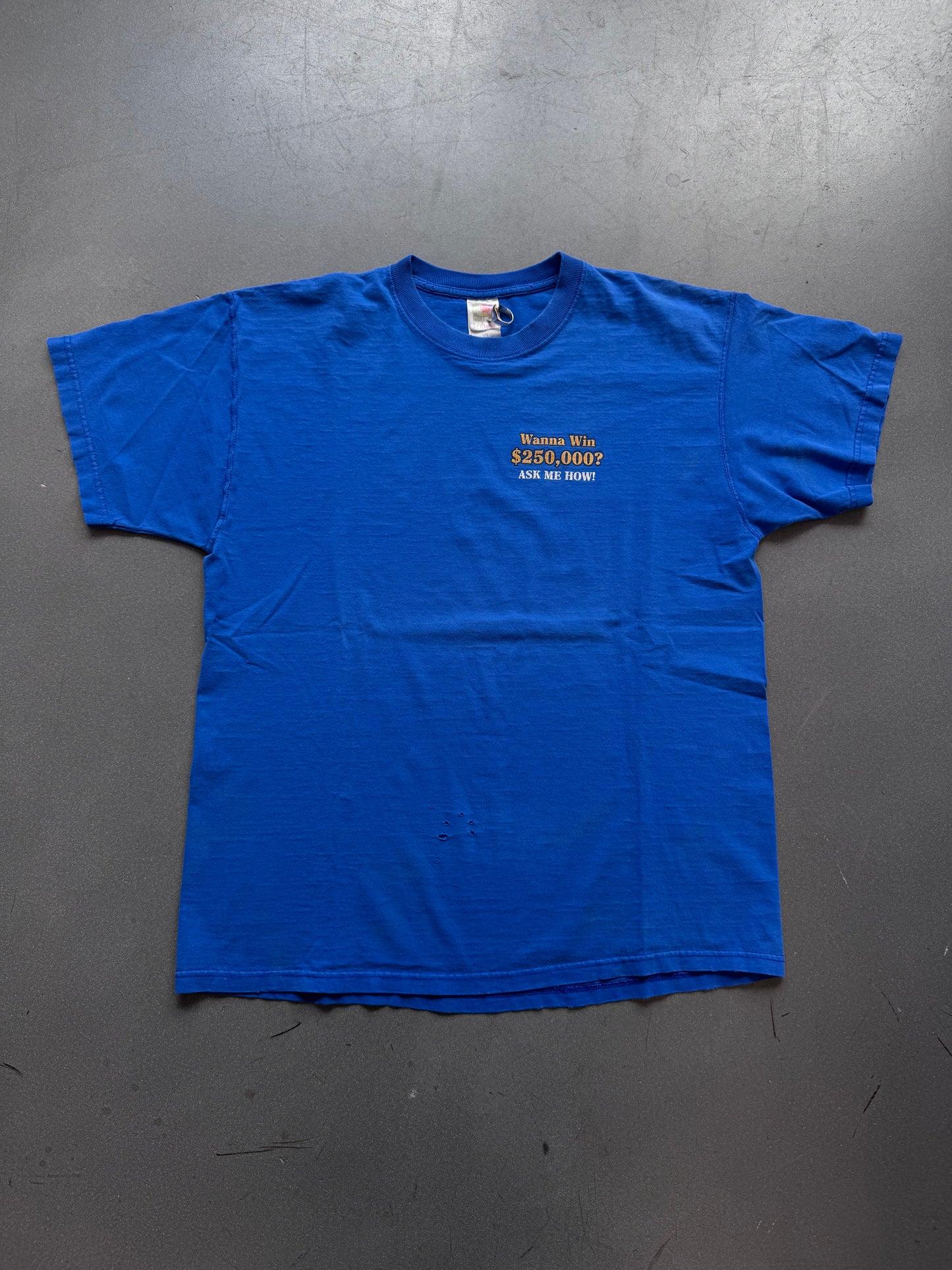 WANNA WIN $250,000? ASK ME HOW! FLORIDA LOTTO MULLET TEE (FOTL TAG)