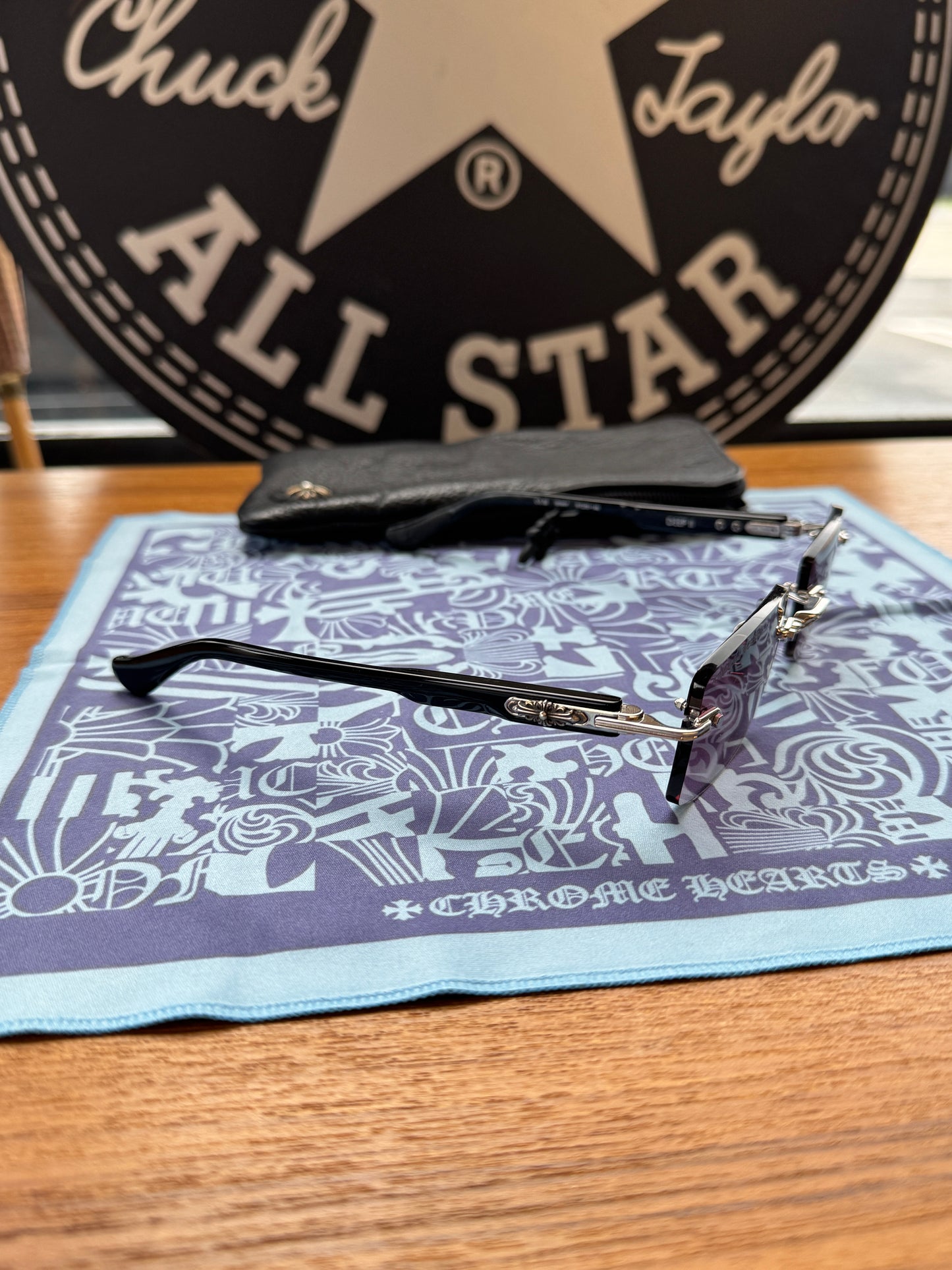 CHROME HEARTS DEEP II SUNGLASSES BLACK (WITH CASE)
