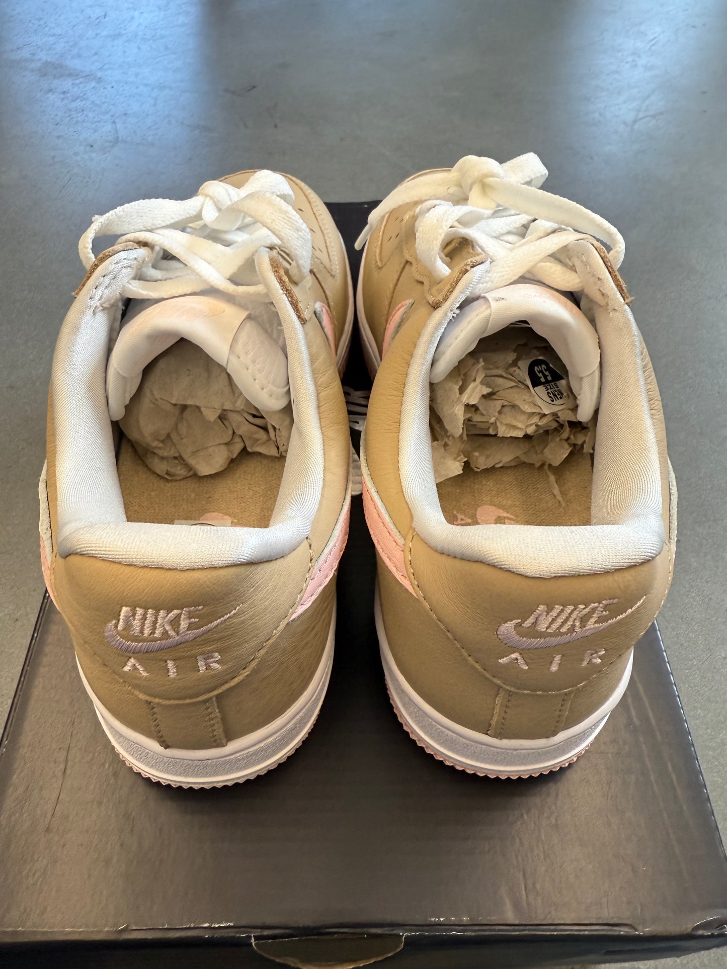 2024 SIZE 5.5 NIKE AIR FORCE 1 LOW LINEN (NEW WITH BOX)