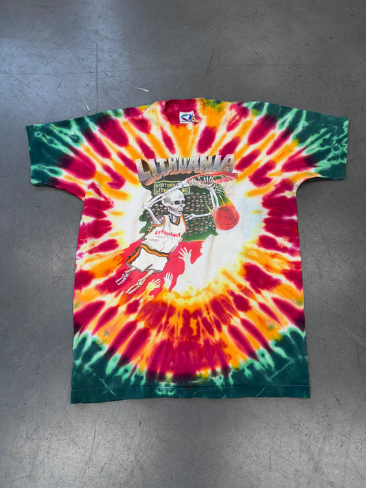 1992 GRATEFUL DEAD LITHUANIA  TYE DYE TEE (LIQUID BLUE TAG)