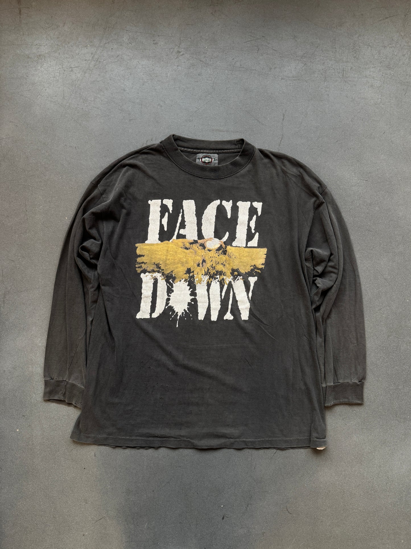 1996 FACE DOWN DIATRIBES EURO TOUR TEE (STITCHED TAG)