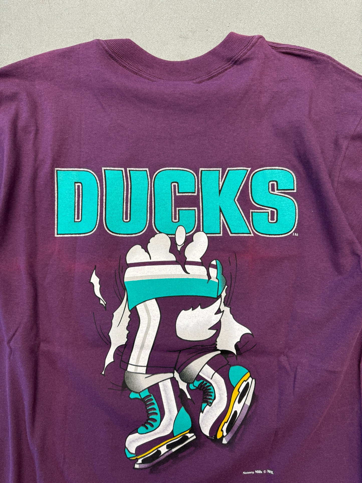 '90S MIGHTY DUCKS BREAKTHROUGH NHL TEE (NUTMEG MILLS TAG)