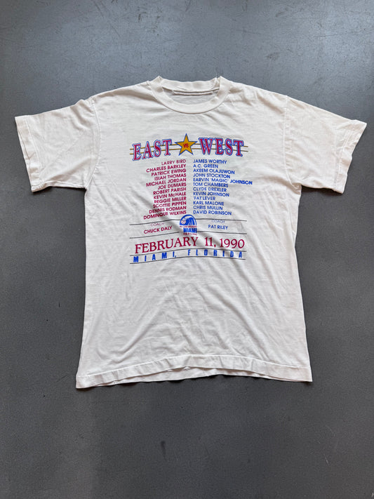 1990 NBA ALL-STAR WEEKEND EAST VS WEST TEE (PULLED TAG)