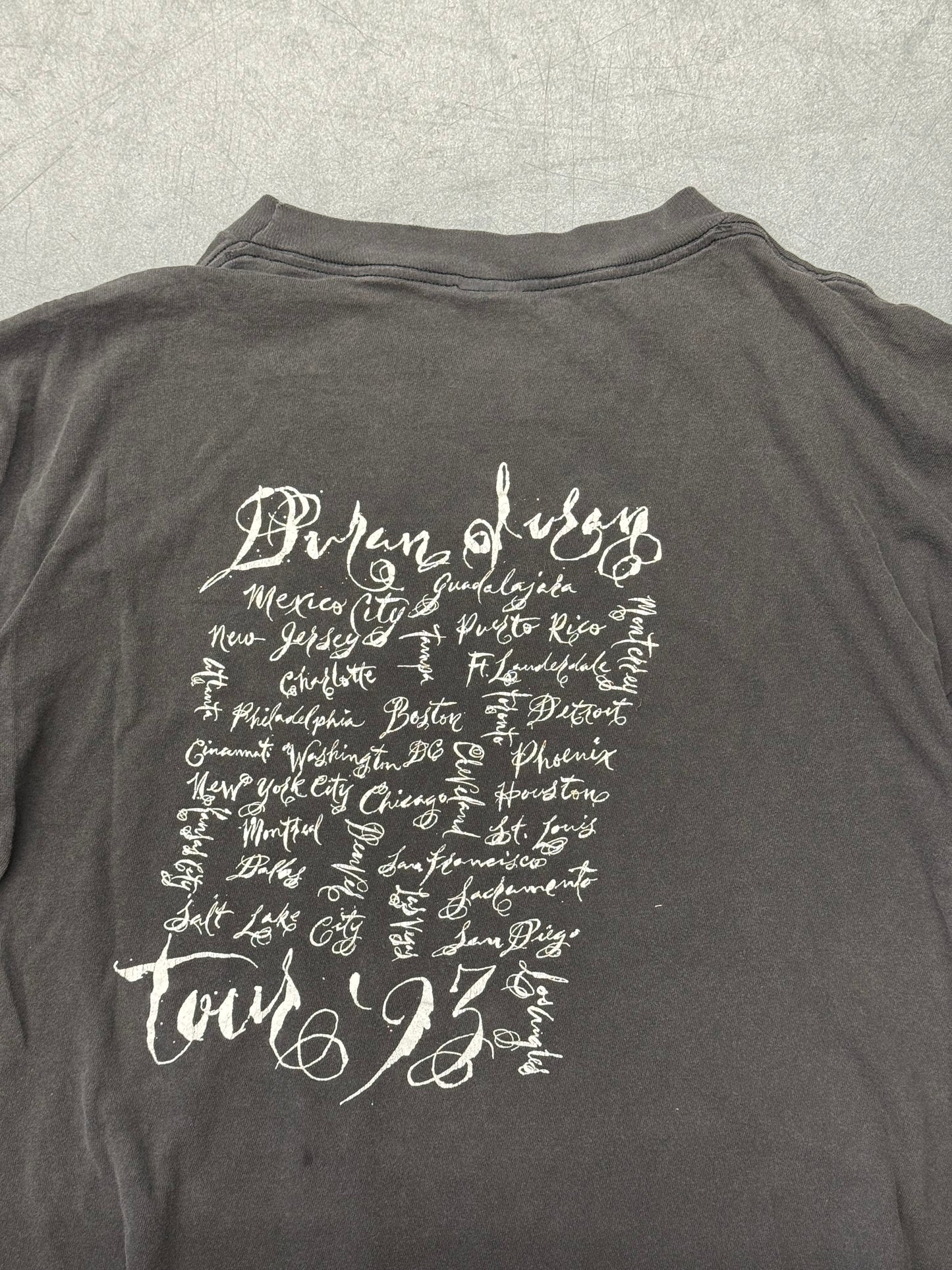 1993 DURAN DURAN THE WEDDING TOUR TEE (BROCKUM TAG)