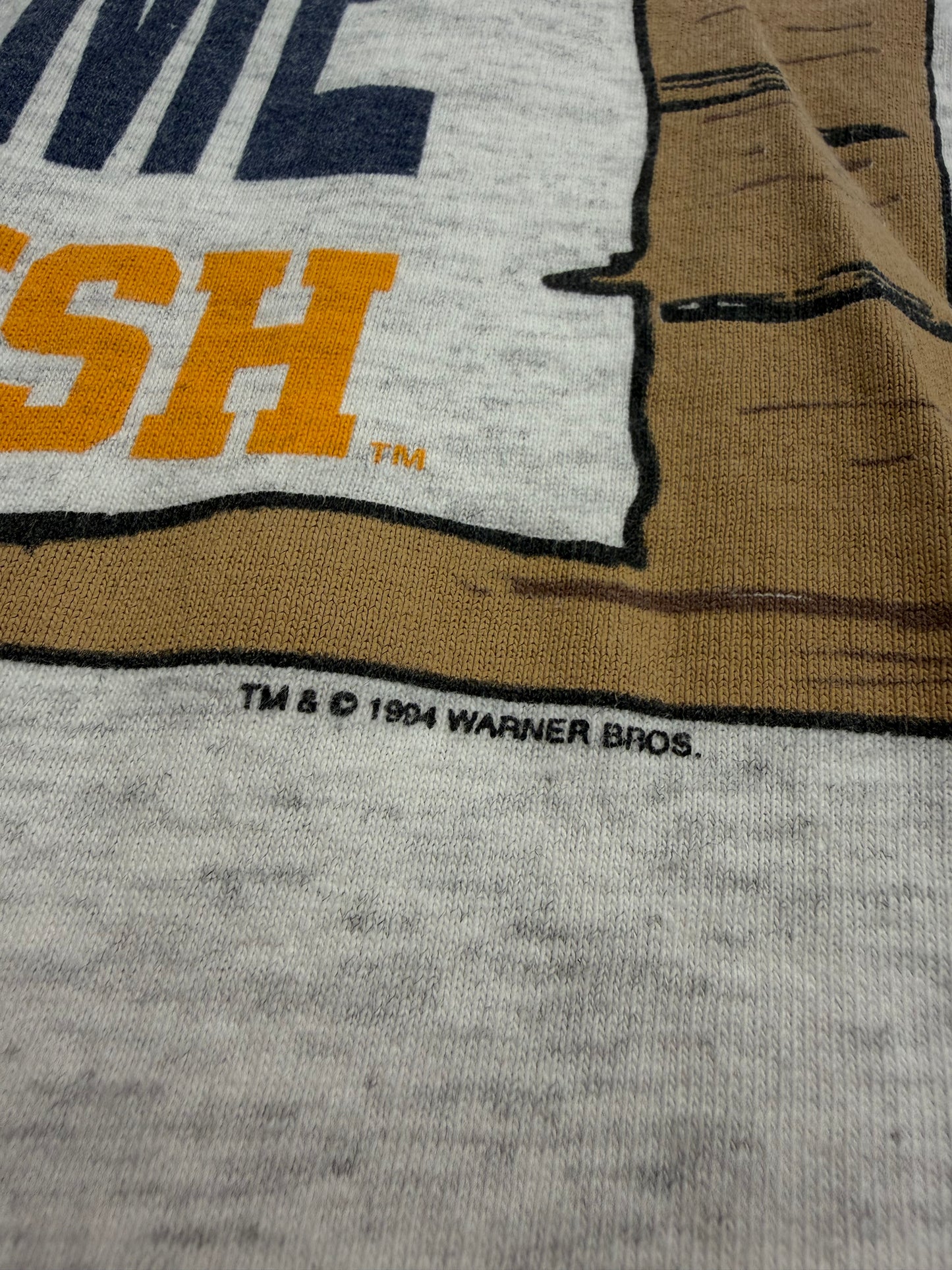 1994 NOTRE DAME FIGHTING IRISH "DYNAMITE" TAZ TEE (SAVY SPORTSWEAR TAG)
